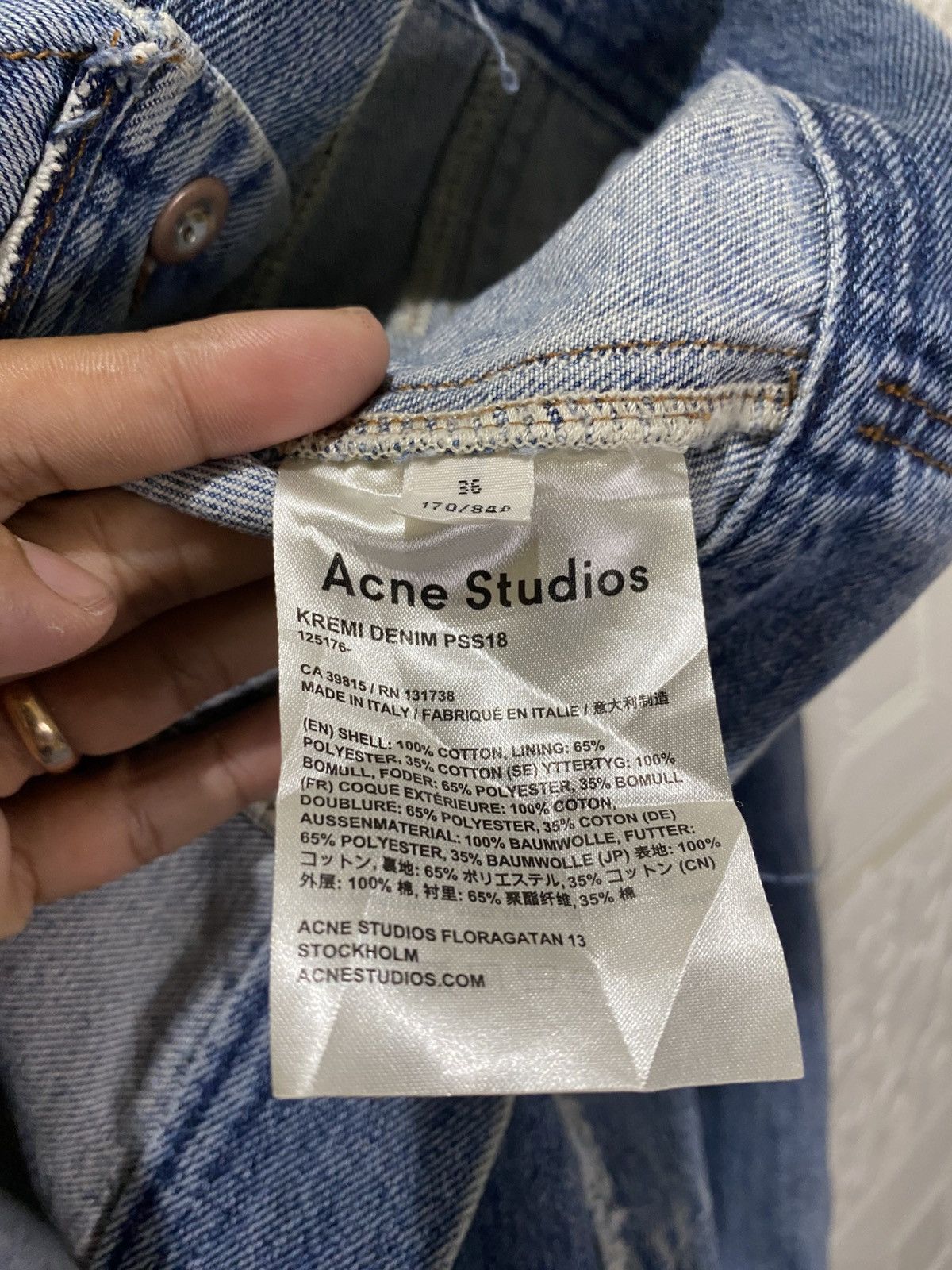 Acne Studios Acne Studios Oversize Boxy Denim Jacket Size XS / US 0-2 / IT 36-38 - 8 Thumbnail