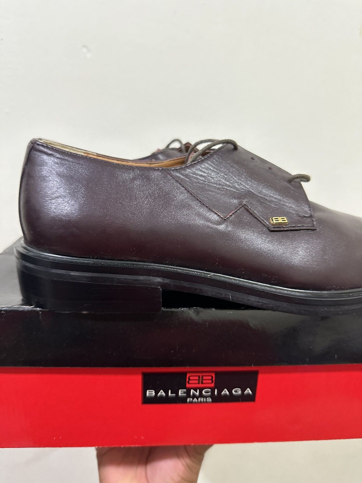 Balenciaga VTG NOS Balenciaga Casual Leather Shoes Size US 9 / EU 42 - 5 Thumbnail