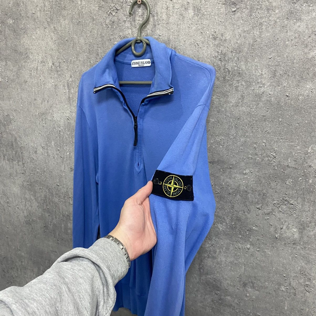 Stone Island Vintage Stone Island Quarter Zip Polo 1/4 Long Sleeve Size US L / EU 52-54 / 3 - 5 Thumbnail