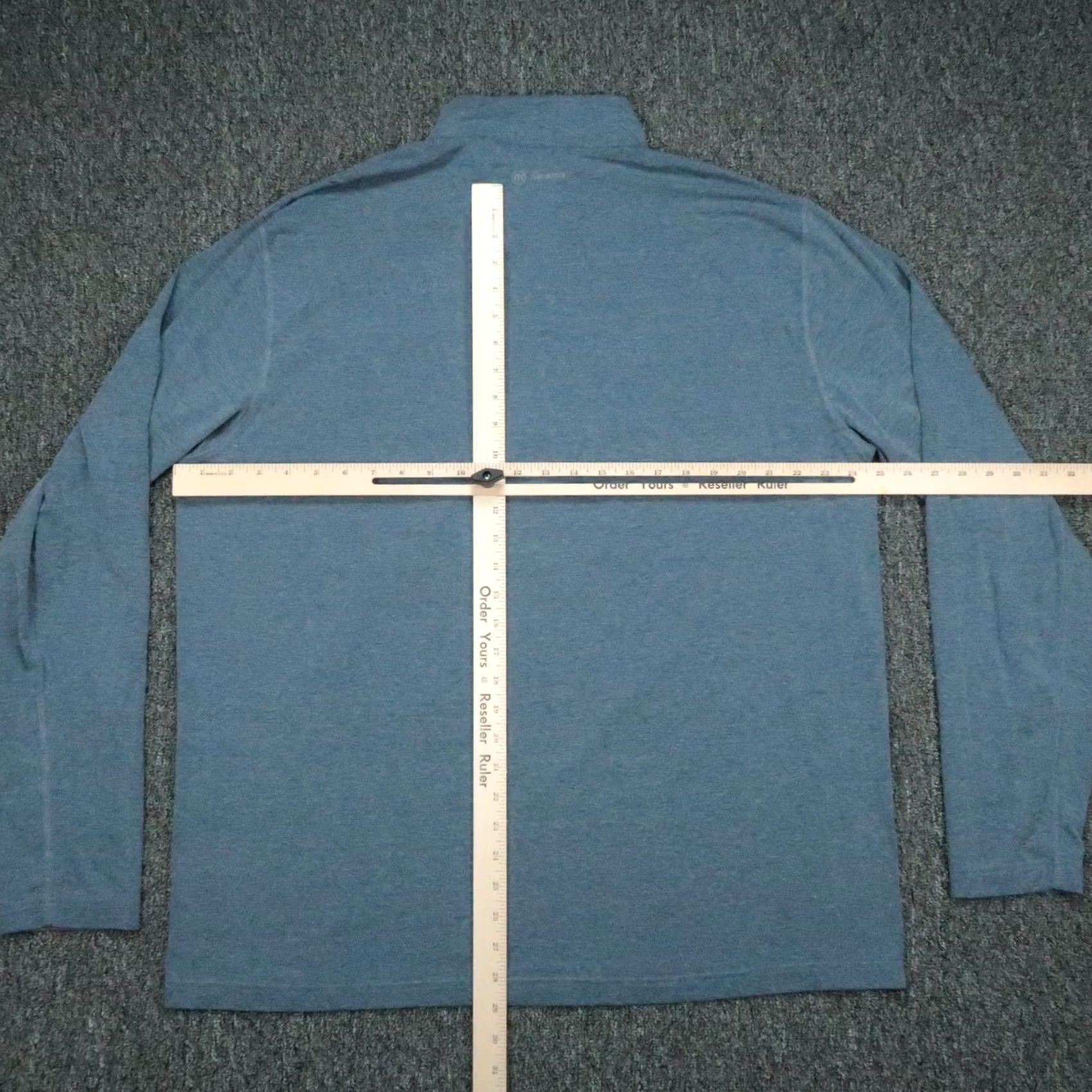 TravisMathew Travis Mathew Pullover Mens 2XL Blue Quarter Zip Athletic Golf Shirt Long Sleeve Mock Neck Zip 1/4 Zip All Seasons Breathable Stretch Vintage: No Size US XXL / EU 58 / 5 - 5 Thumbnail