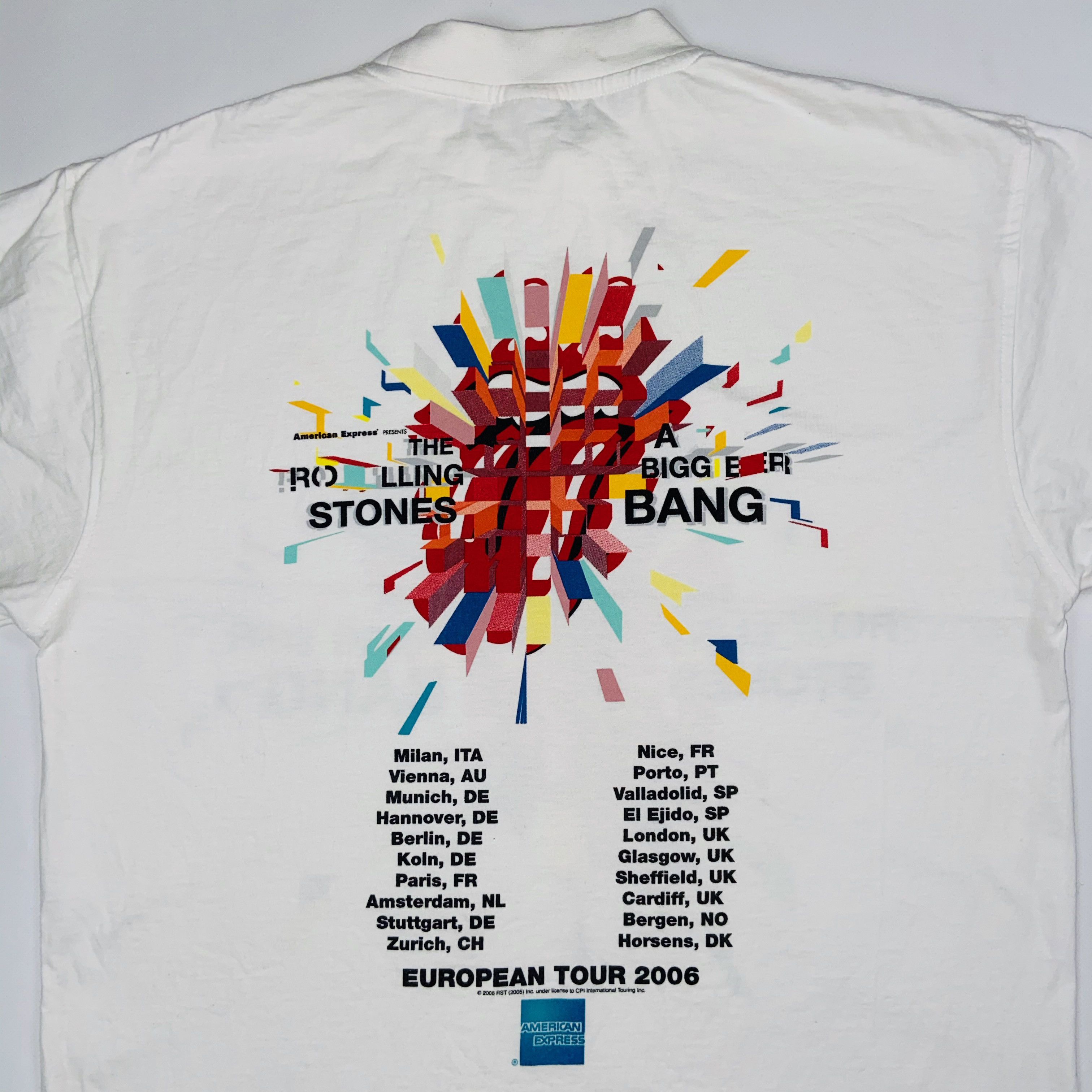 Band Tees 2006 ROLLING STONES ASYMMETRIC LOGO BIGGER BANG TEE - № 340 Size US L / EU 52-54 / 3 - 4 Thumbnail