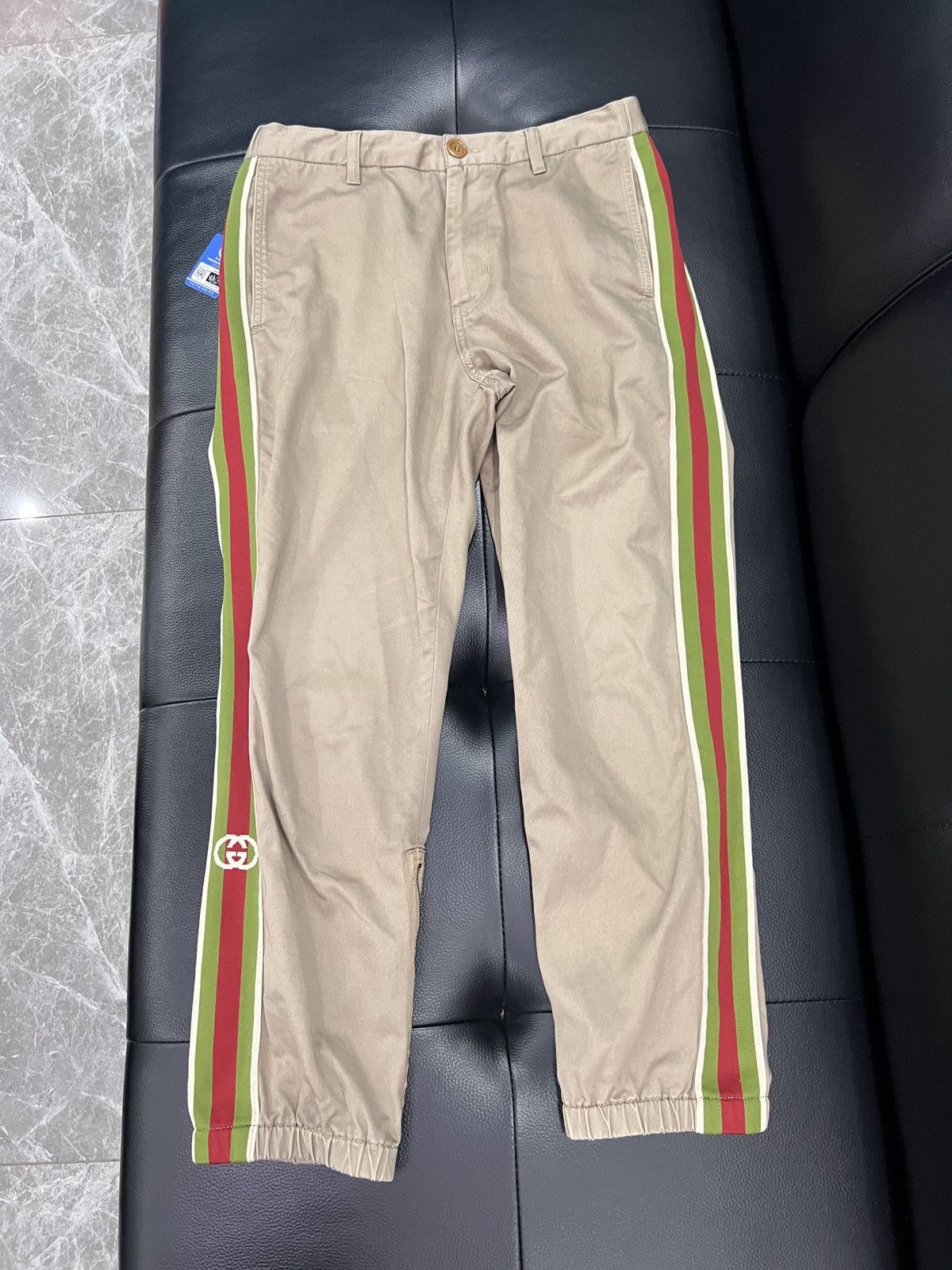 Gucci Gucci Stripe Logo Casual Trousers Size US 36 / EU 52 - 1 Thumbnail