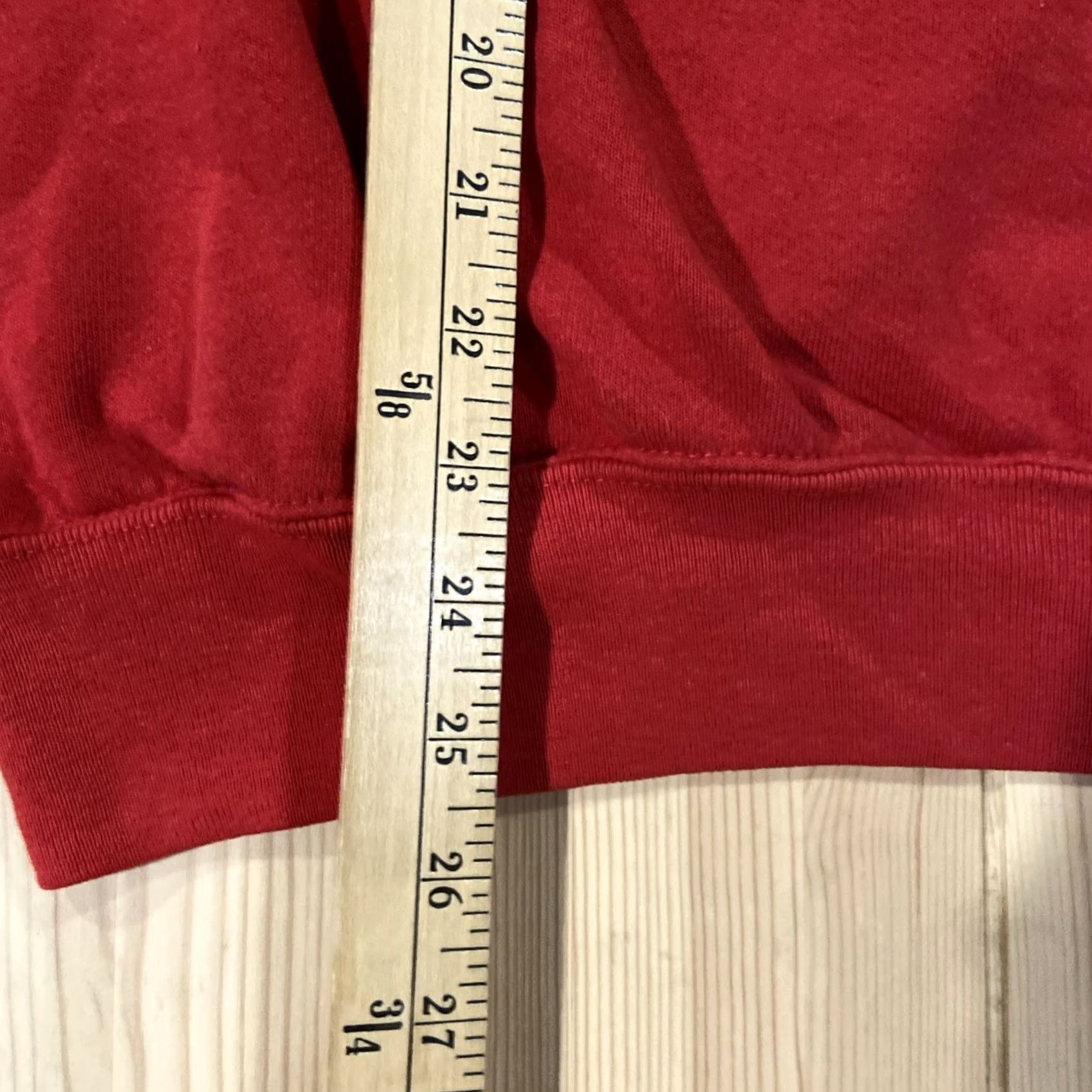 Vintage VINTAGE Men's University Of Nebraska Chest Spellout Red Cotton Exchange USA L Sweatshirt Pullover Red Mens Shirt Size US L / EU 52-54 / 3 - 4 Thumbnail