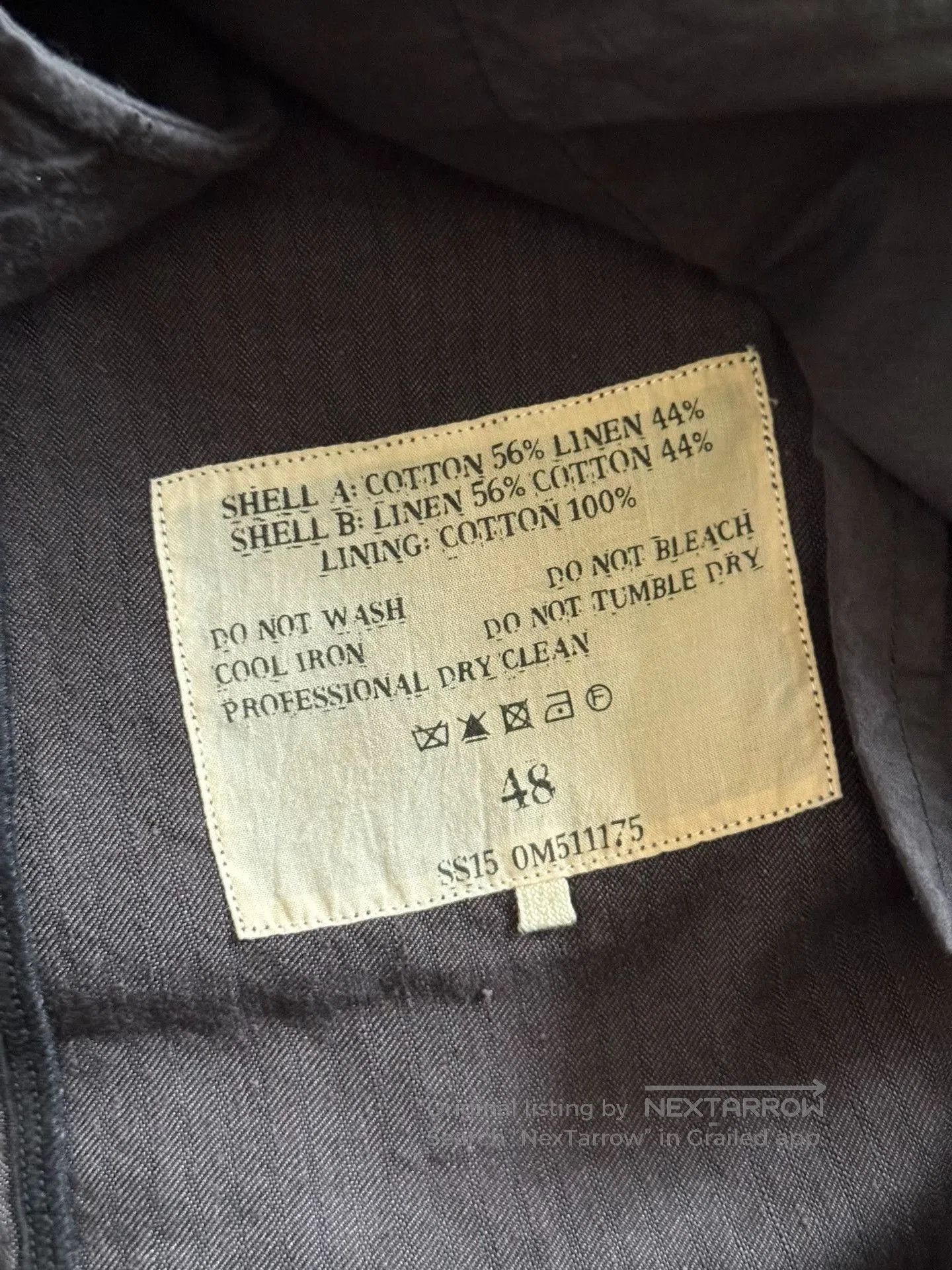 Ziggy Chen Ziggy Chen 15SS Double. Size US M / EU 48-50 / 2 - 5 Thumbnail