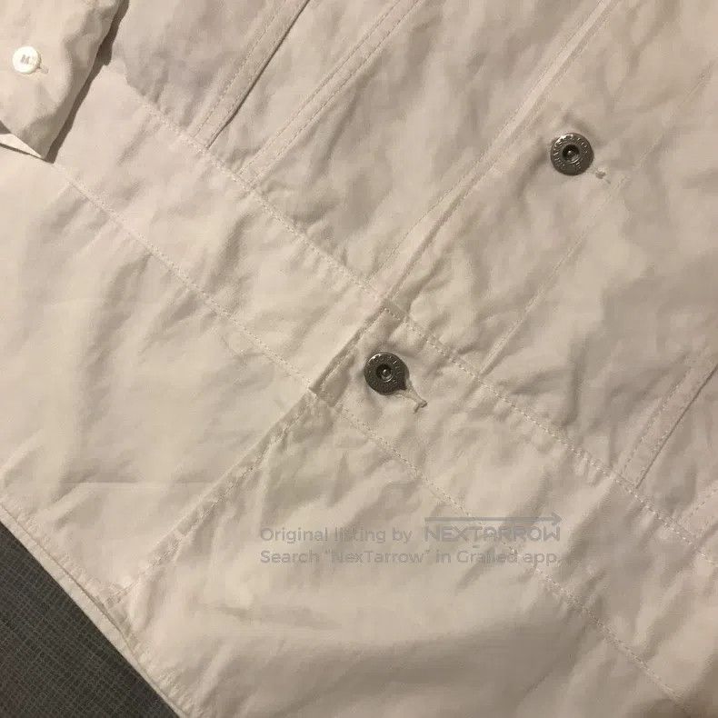 Junya Watanabe Junya Watanabe White cotton lapel long-sleeve linen mixed Size US L / EU 52-54 / 3 - 4 Thumbnail