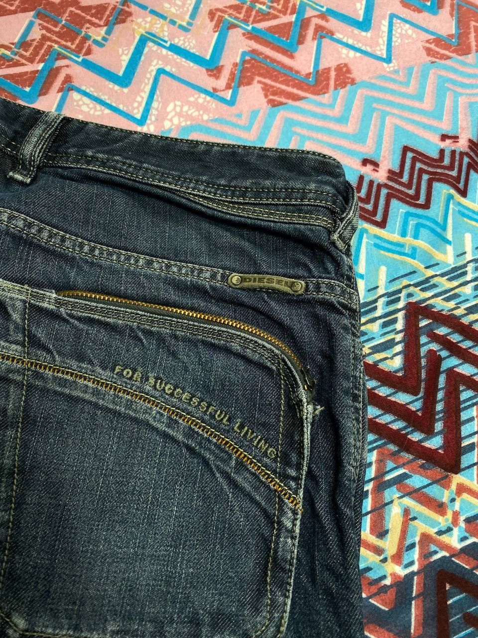 Diesel × Jean Vintage Diesel POIAK Industry Faded Jeans Pants Denim Size US 31 - 12 Thumbnail