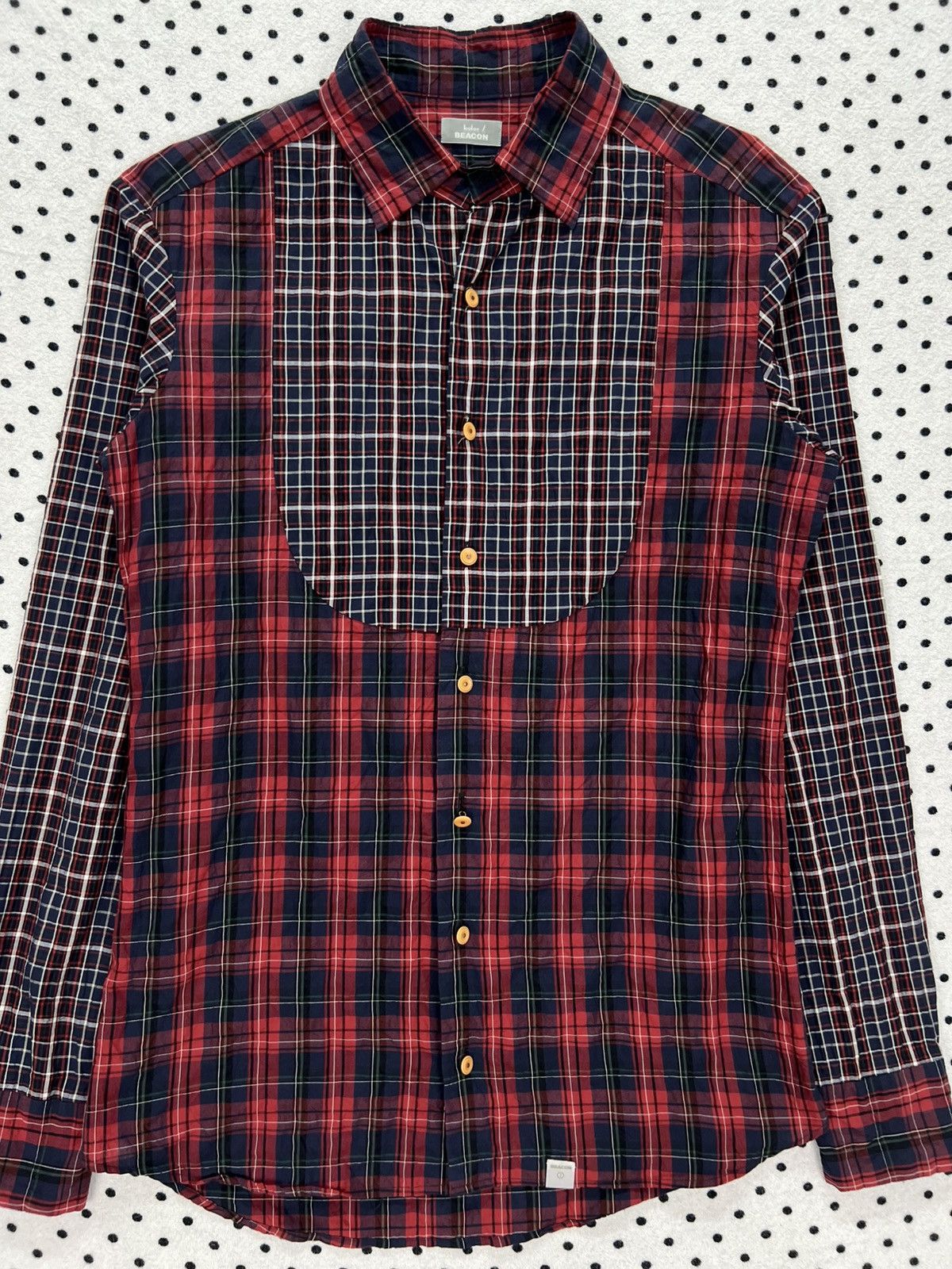 Kolor Kolor Beacon Reconstructed Plaid Shirt Size US S / EU 44-46 / 1 - 3 Thumbnail
