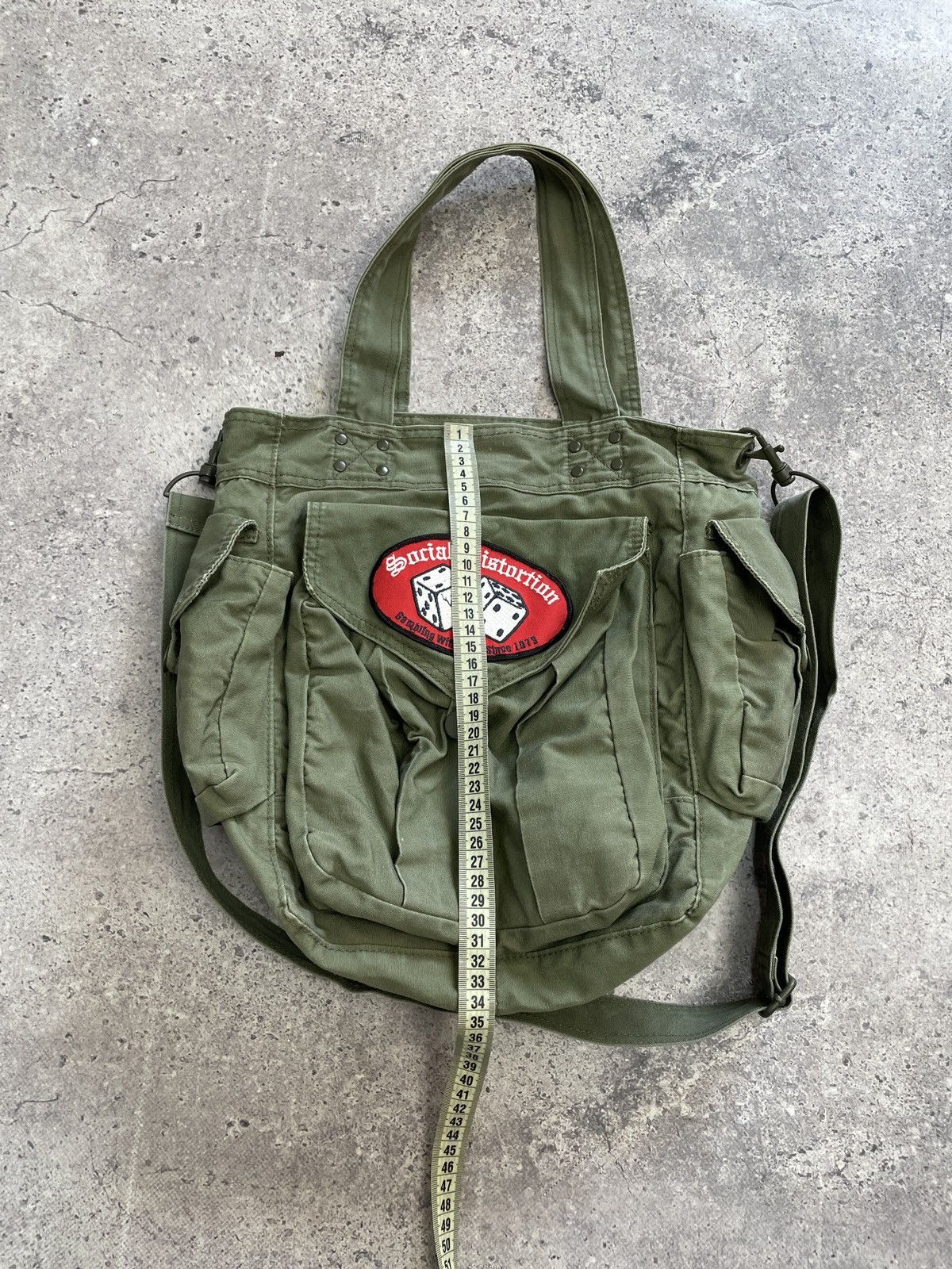 Diesel Vintage 00s Like Diesel multi pocket Denim messenger Bag Size ONE SIZE - 9 Thumbnail