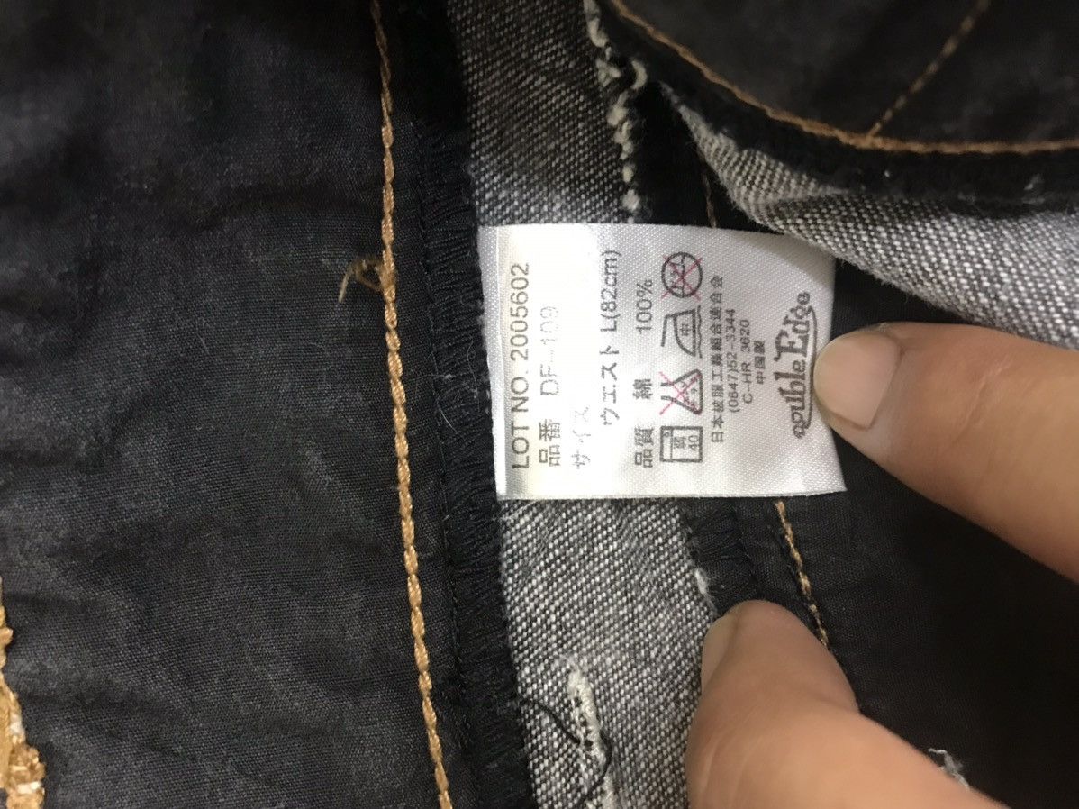 Japanese Brand DOUBLE EDGE Double Knee Baggy Light Jeans Size US 30 / EU 46 - 13 Thumbnail