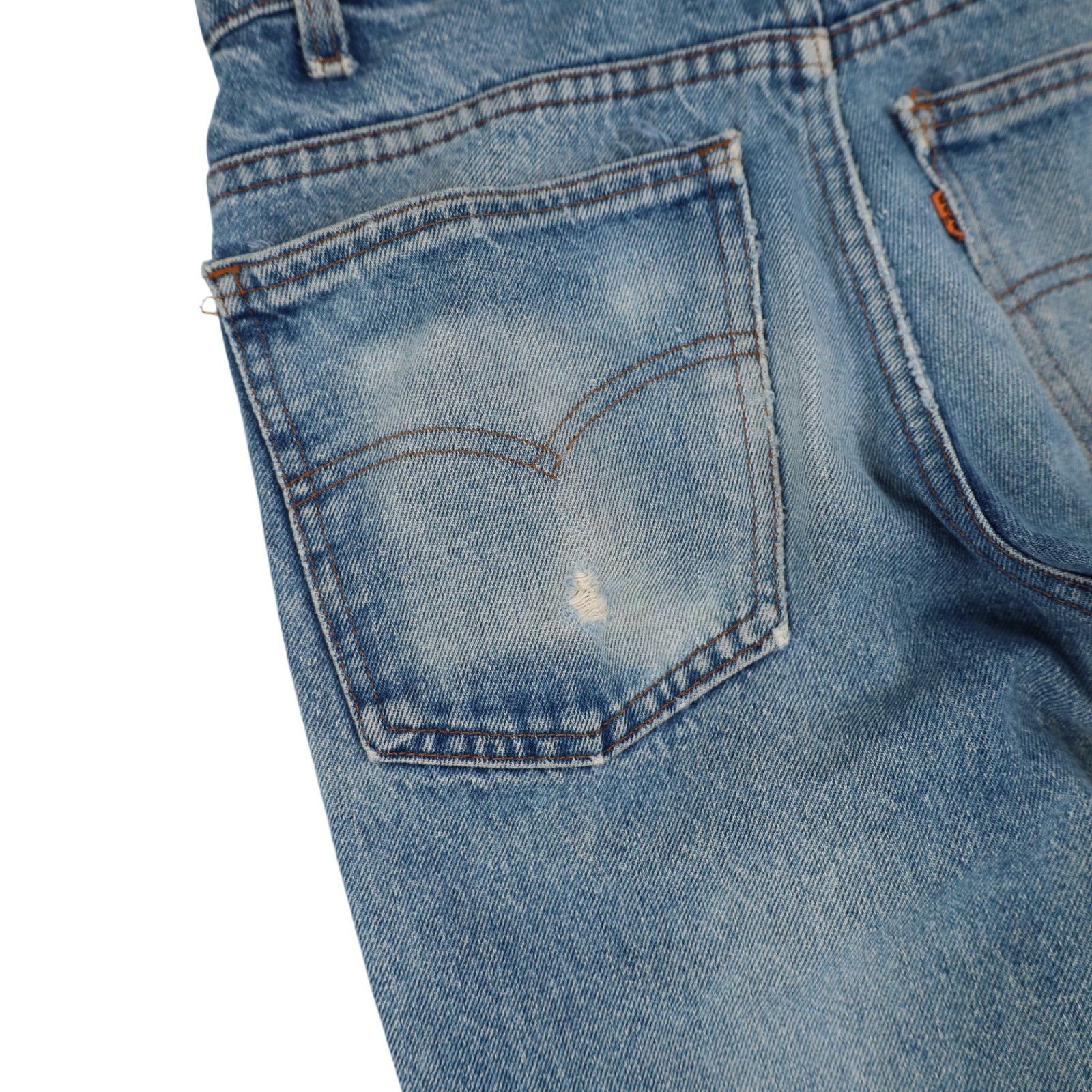 Levi's × Vintage Vintage Levis 509-0217 Distressed Orange Tab Denim Jeans Size US 29 - 13 Thumbnail