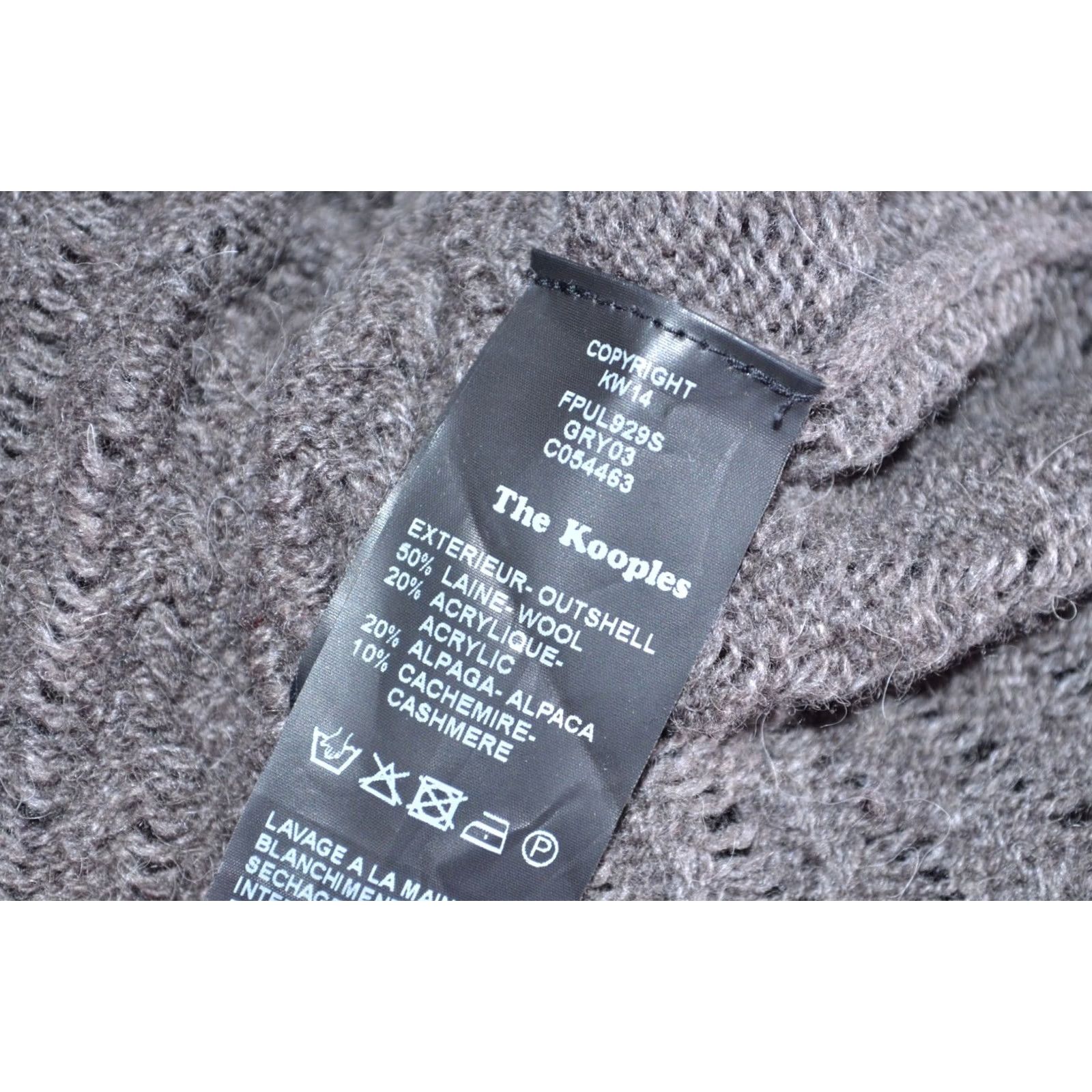 The Kooples The Kooples Cardigan Jumper Grey Women's M Wool Alpaca Cashmere V-Neck Knit Top Modern 90s? Size M / US 6-8 / IT 42-44 - 7 Thumbnail