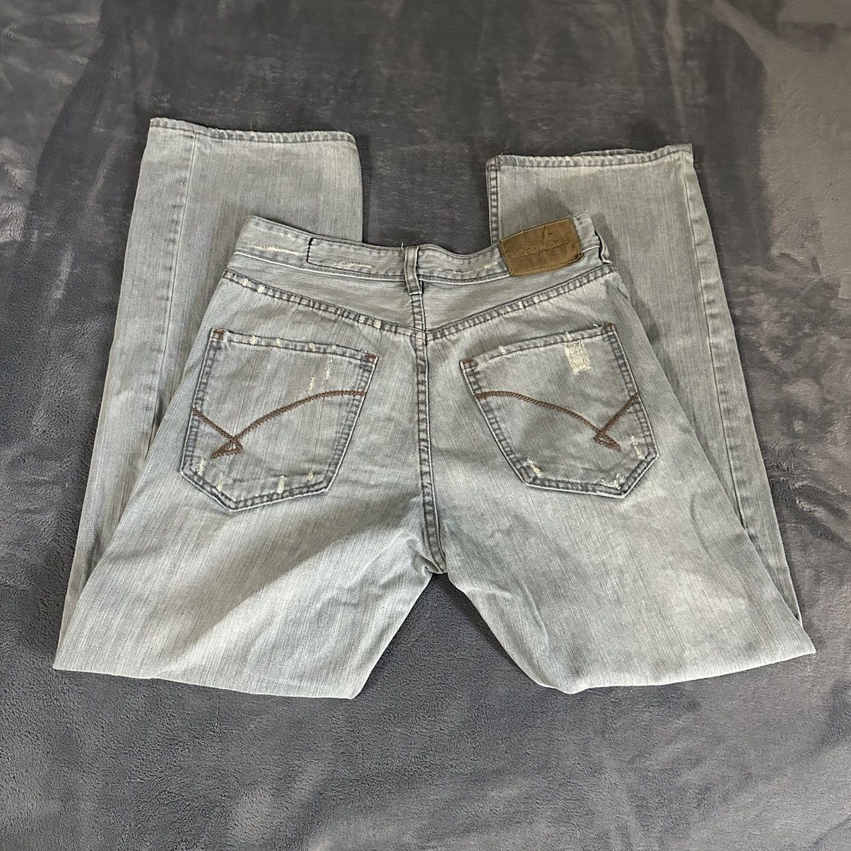UNIONBAY Vintage Union Bay Distressed Light Wash Jeans Size US 31 - 3 Thumbnail