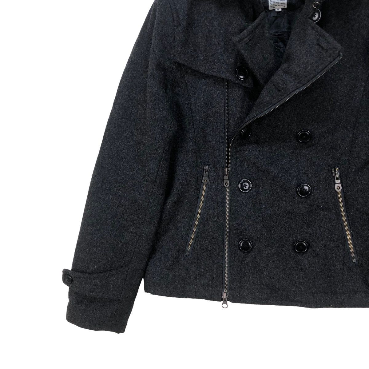 HRMTG 🔥Japanese Brand Semantic Design Double Collar Jacket Size US S / EU 44-46 / 1 - 4 Thumbnail
