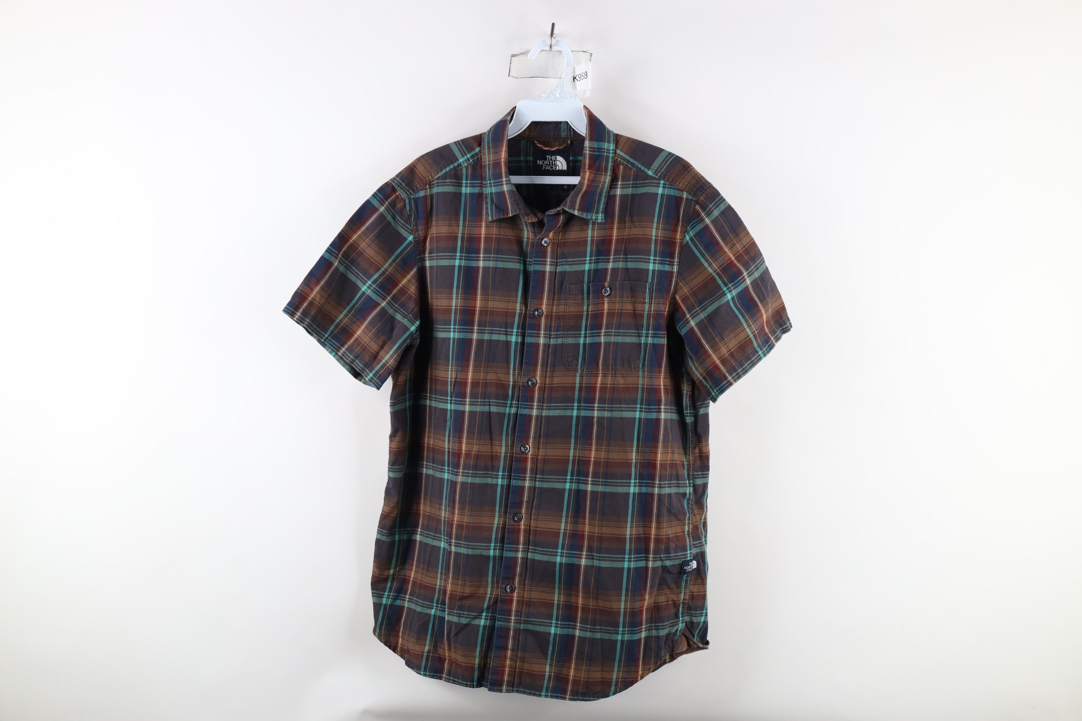 The North Face × Vintage Vintage The North Face Out Short Sleeve Button Shirt Plaid Size US M / EU 48-50 / 2 - 1 Thumbnail