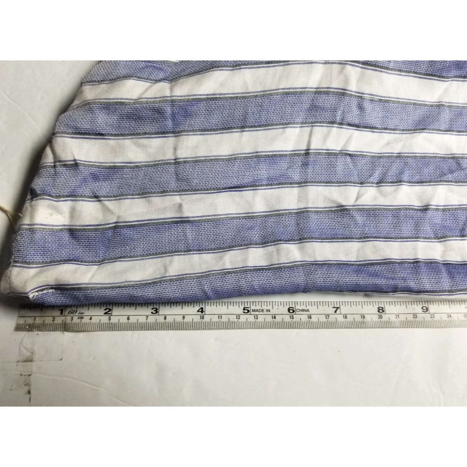 Vintage Max Studio Blouse Shirt XS Womens Top 3/4 Sleeve Blue Striped Raglan Round Neck NWT Size XS / US 0-2 / IT 36-38 - 4 Thumbnail