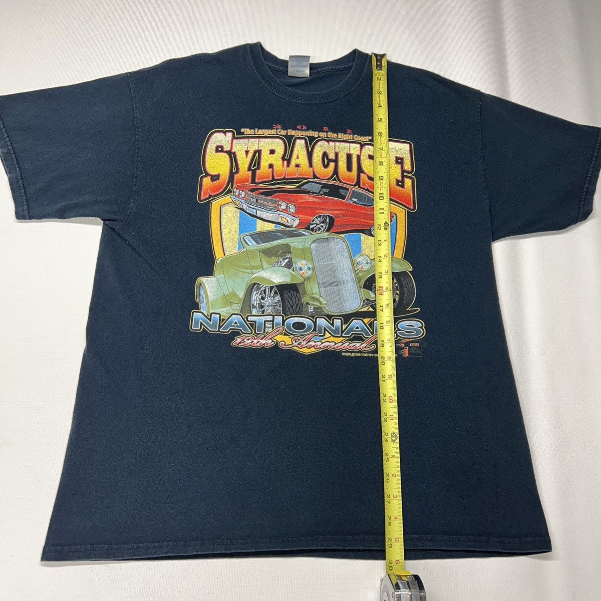 Gildan × Vintage VTG Car Tee Shirt Black Hot Rod Classic Syracuse Graphic Size US XL / EU 56 / 4 - 15 Thumbnail