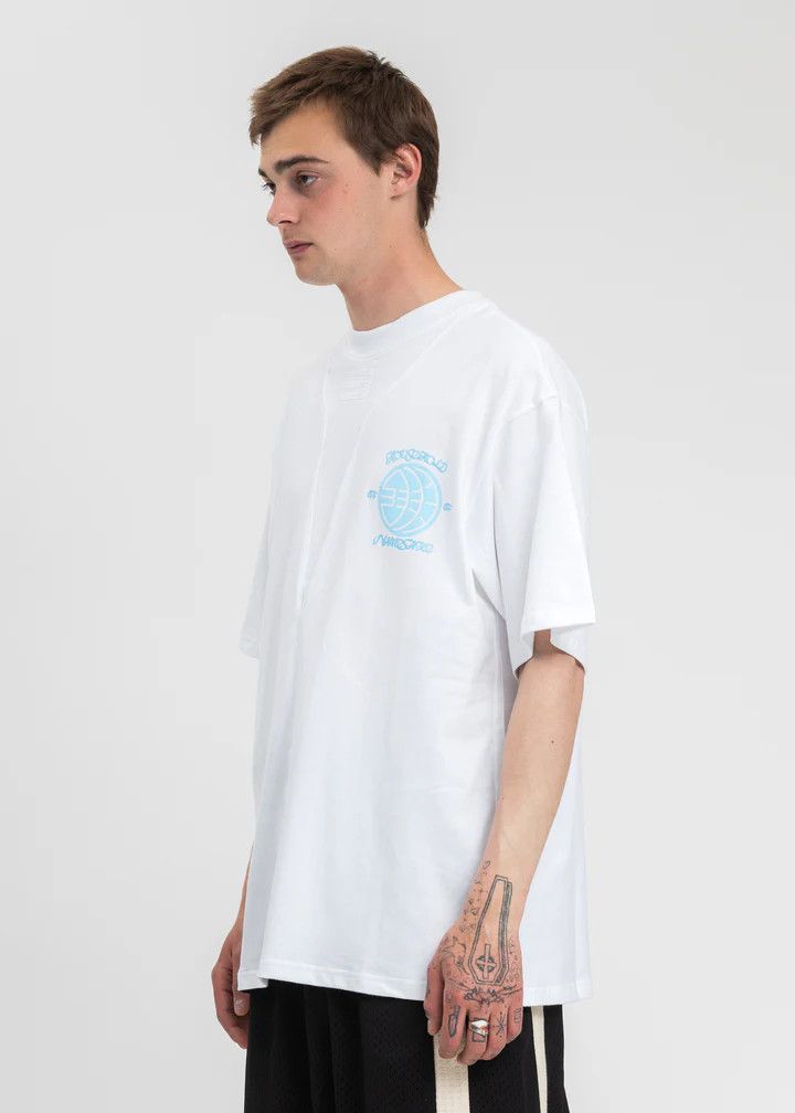 NAMESAKE o1mle0424 Oversized Sava Scrimmage T-Shirt in White Size US XS / EU 42 / 0 - 5 Thumbnail