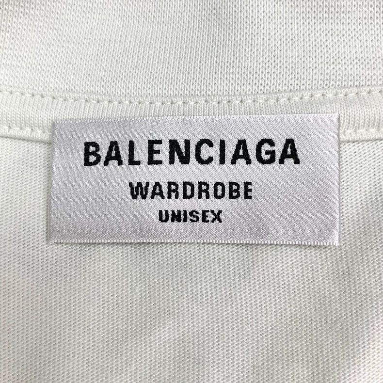Other Balenciaga White logo monogram embroidered cotton crewneck Size US XS / EU 42 / 0 - 5 Thumbnail