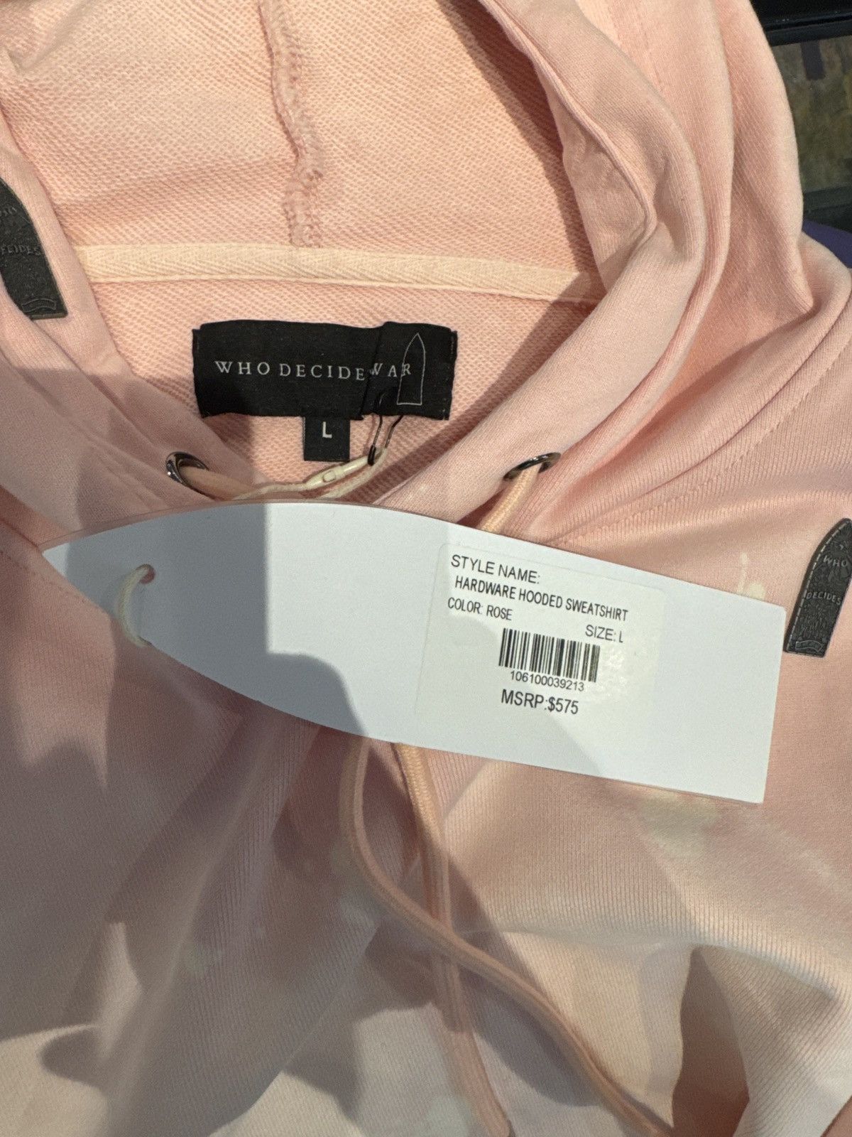 Who Decides War Who Decides War Silver Hardware Pink Hoodie Size US L / EU 52-54 / 3 - 4 Thumbnail