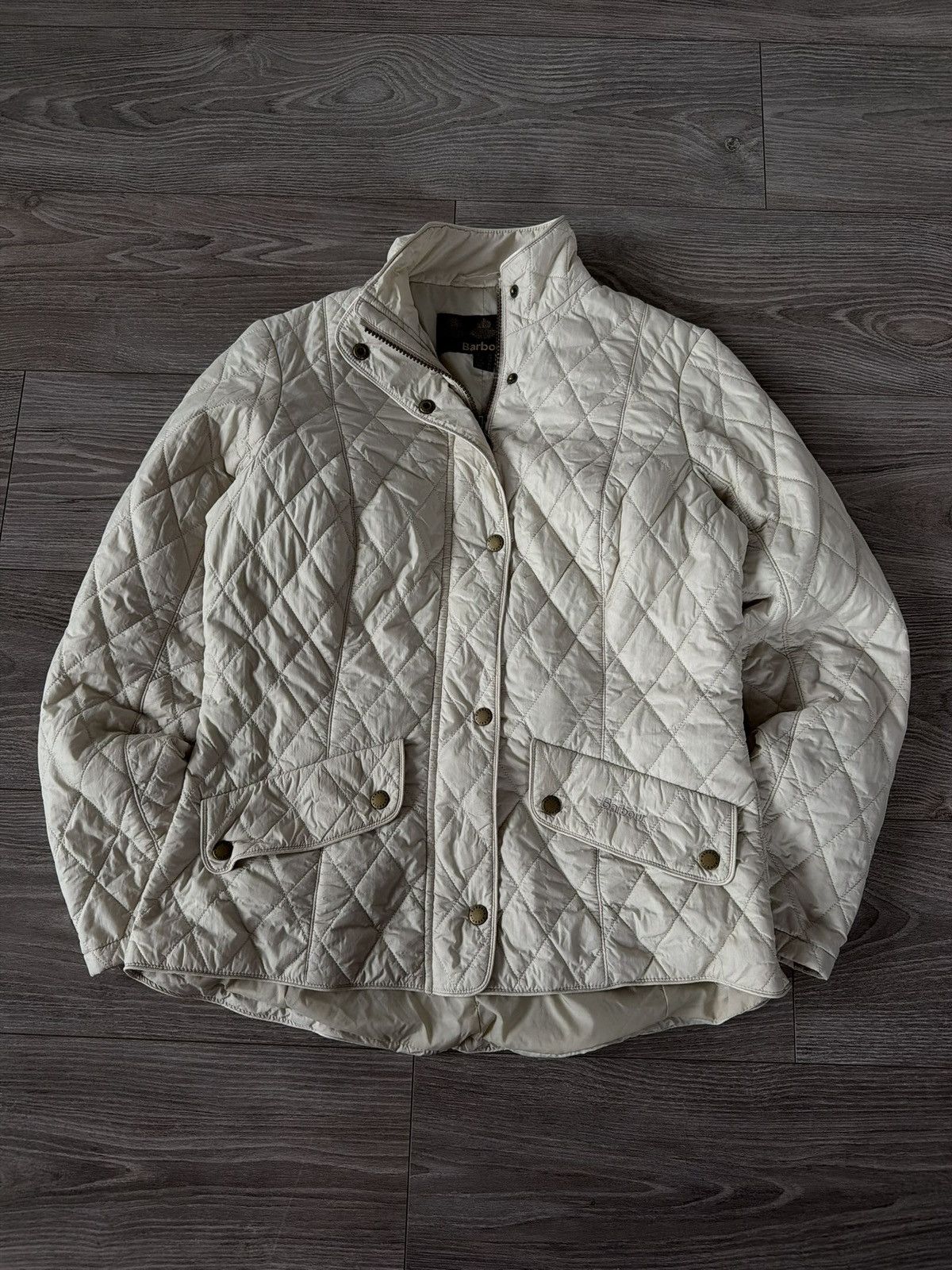 Barbour Vintage Barbour Woman’s Tarn Quilted Avant Garde Jacket Size L / US 10 / IT 46 - 14 Thumbnail