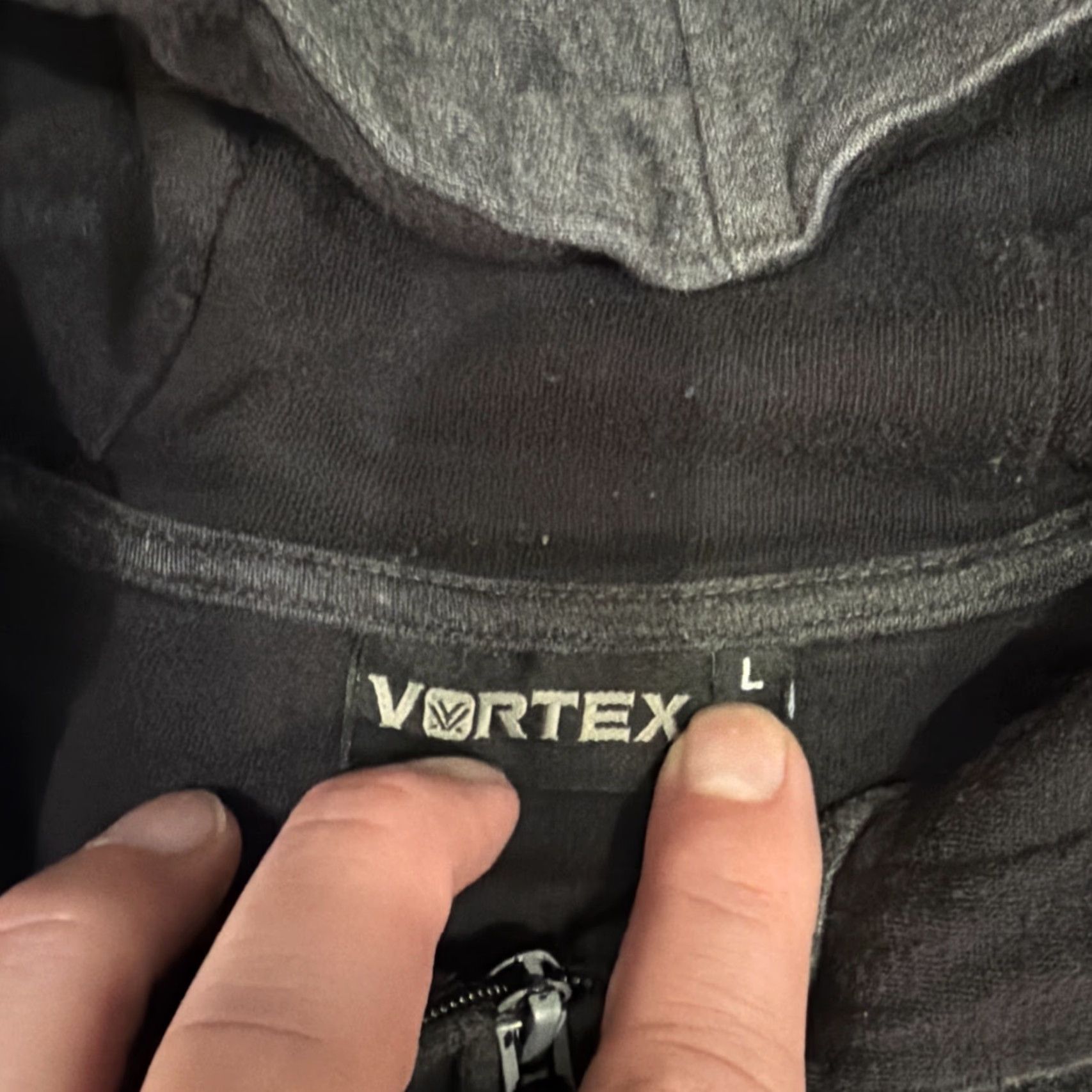 Vintage Vortex Optics Men's L Full Zip Hoodie American Flag Gray Size US L / EU 52-54 / 3 - 5 Thumbnail