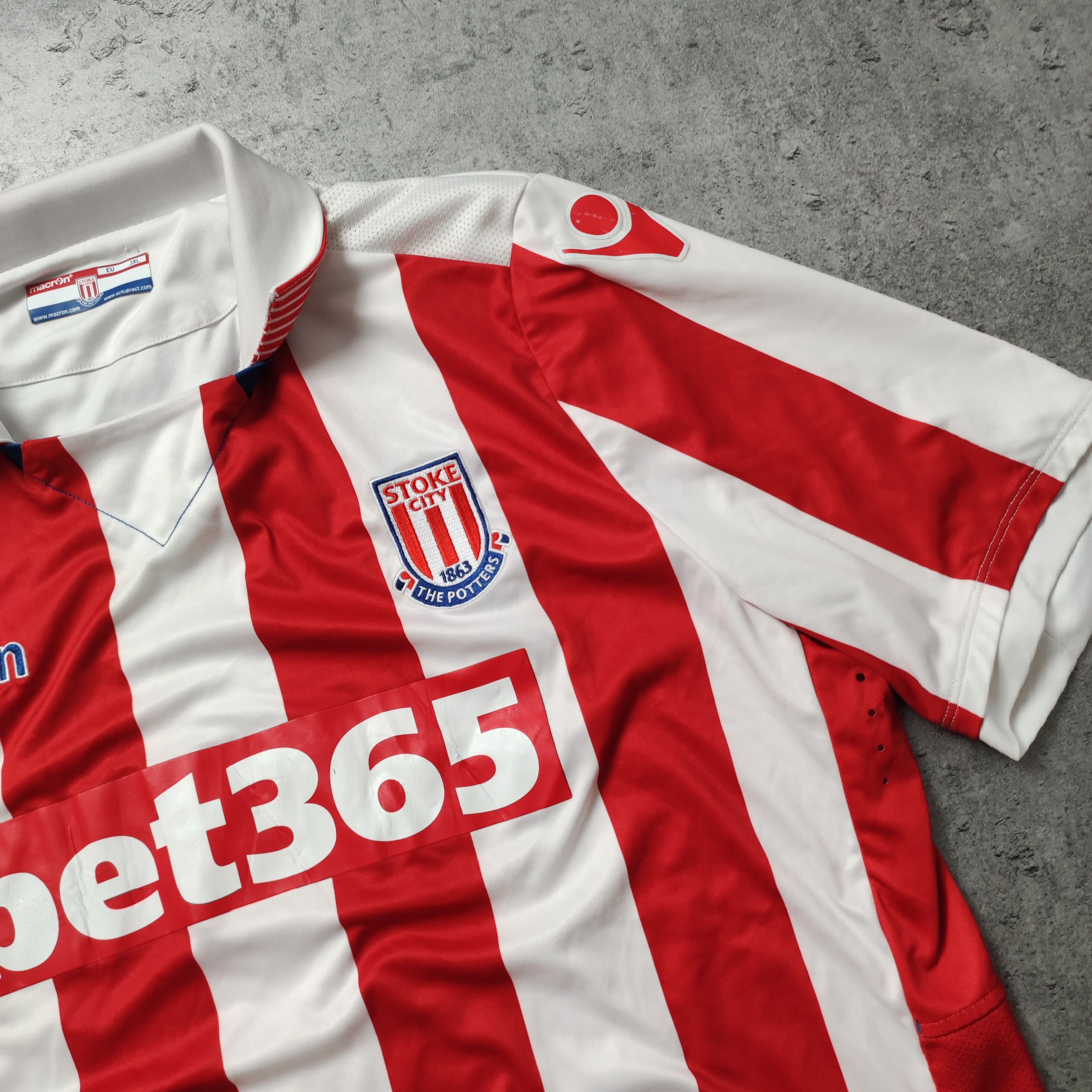 Vintage RARE 3XL Size Stoke City Football England Home 2016 Jersey Size US XXL / EU 58 / 5 - 4 Thumbnail