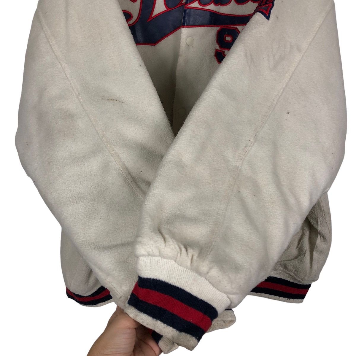 Japanese Brand 🔥90’s Vintage Varsity Jacket Freaky Spell Out Big Logo Size US XL / EU 56 / 4 - 12 Thumbnail