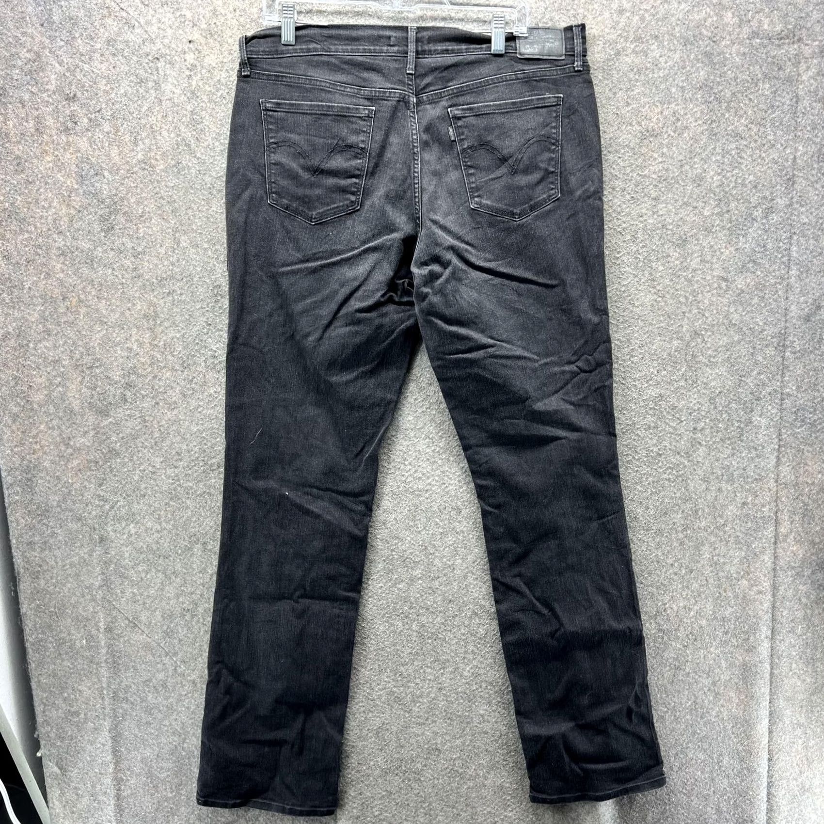 Levi's Levi's 505 Jeans Mens 32x34 Black Straight Leg Mid Rise Denim Stretch Jeans Straight Leg Mens Black 505 Size US 32 / EU 48 - 2 Thumbnail