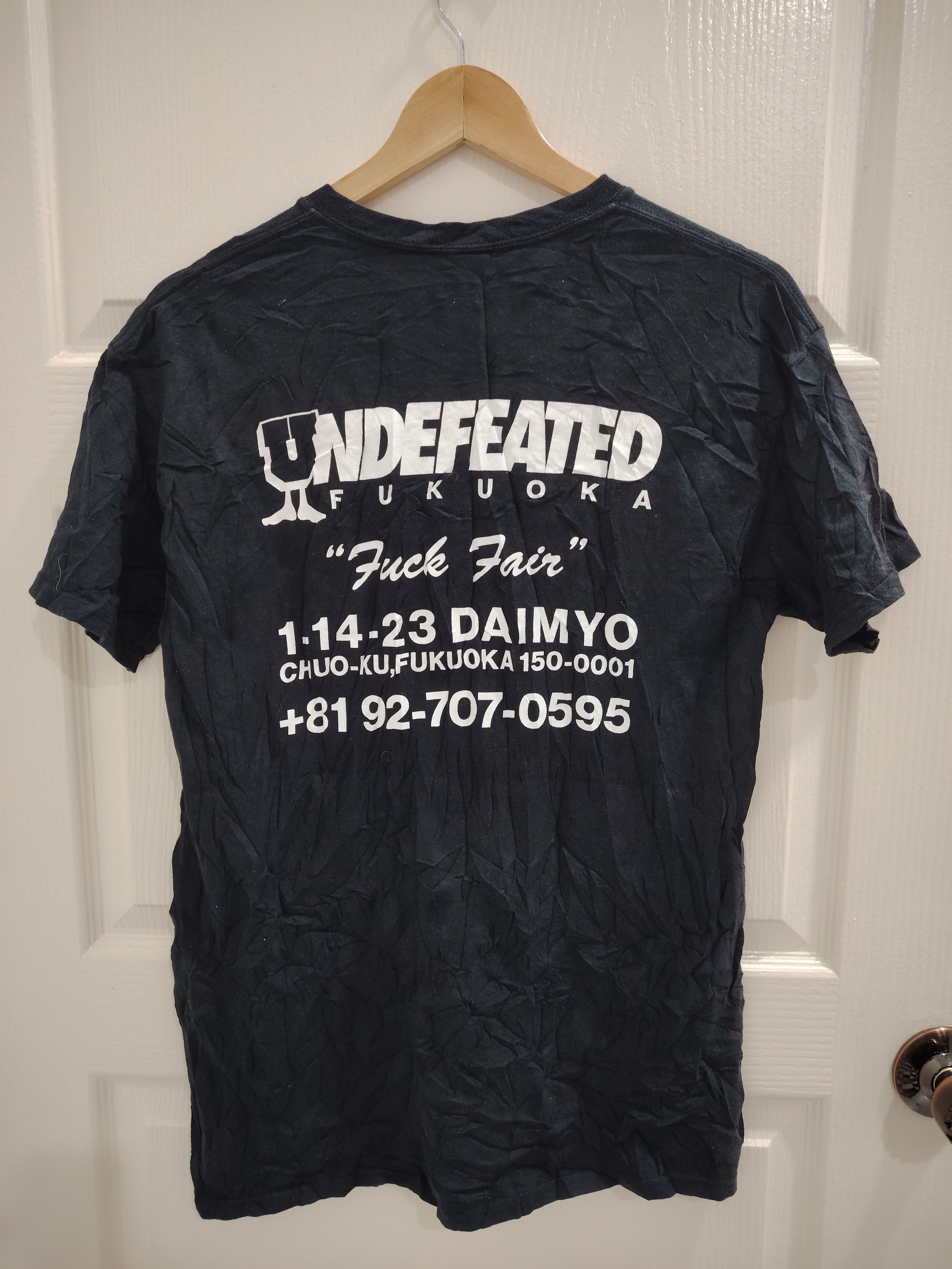 Undefeated Undefeated Fukuoka Fuck Fair Black Tee Size US M / EU 48-50 / 2 - 1 Thumbnail
