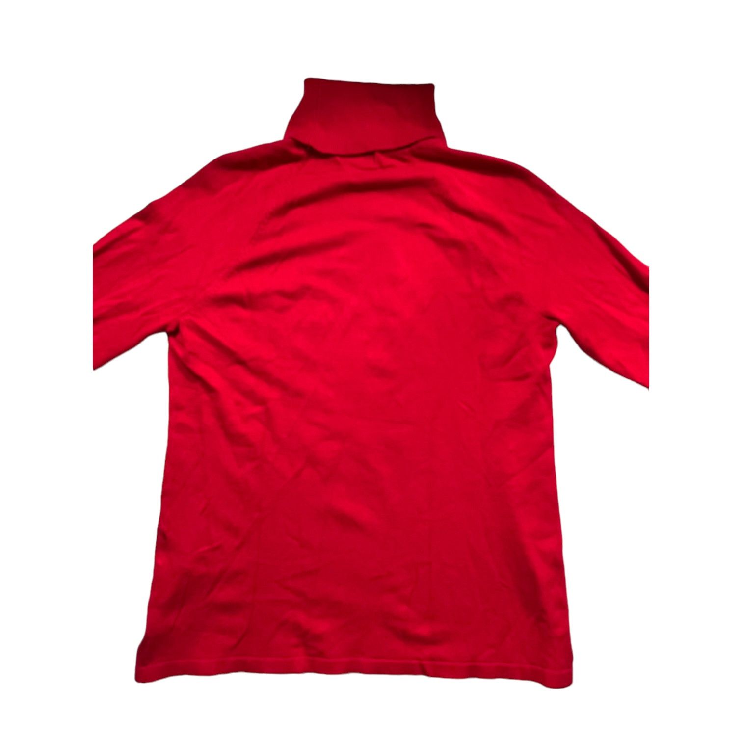 Calvin Klein Calvin Klein Red Turtleneck Geometric Design Eyelets Size SM Size S / US 4 / IT 40 - 5 Thumbnail