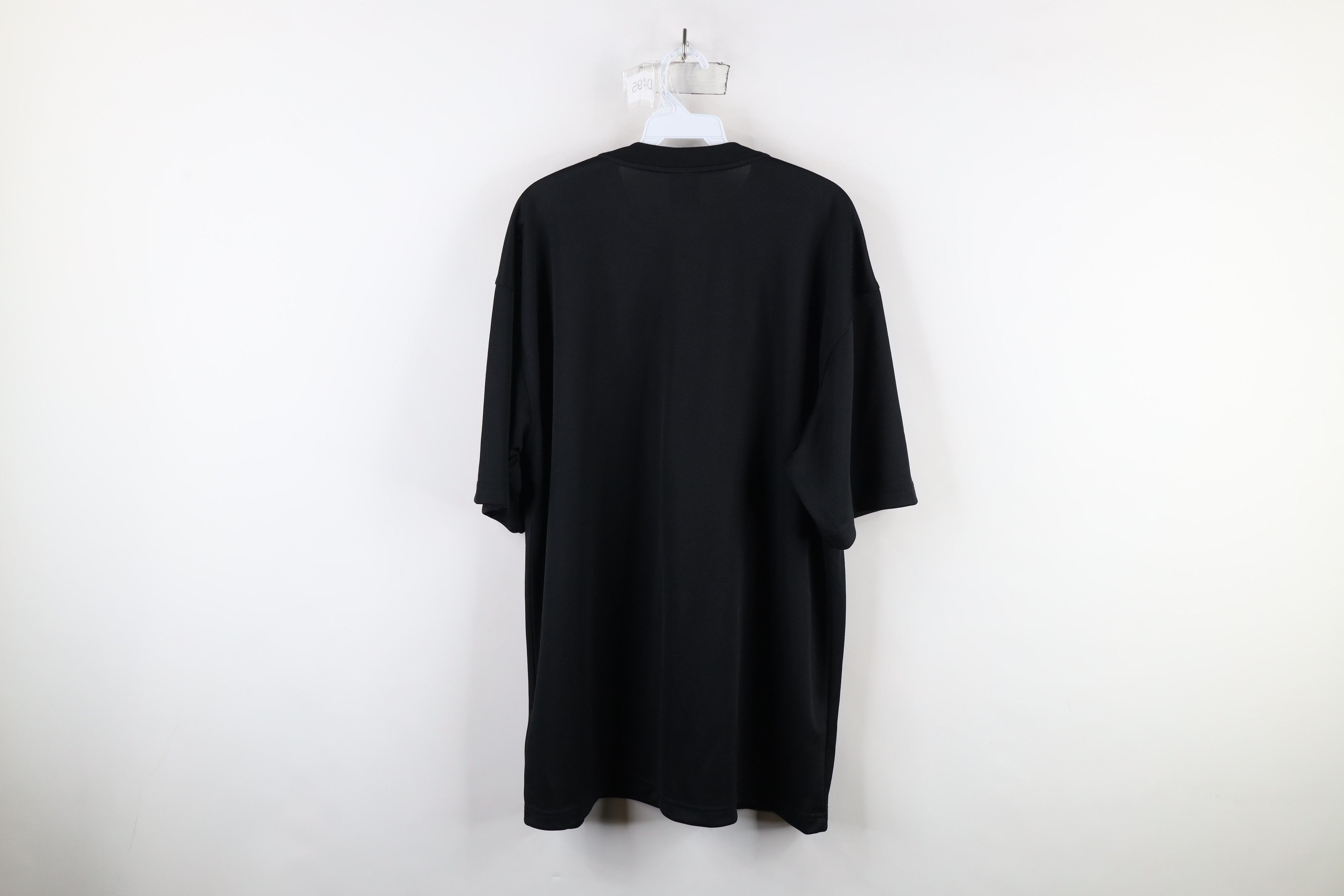 Nike × Vintage Vintage Nike Mini Swoosh Knit Short Sleeve T-Shirt Black Size US XL / EU 56 / 4 - 12 Thumbnail