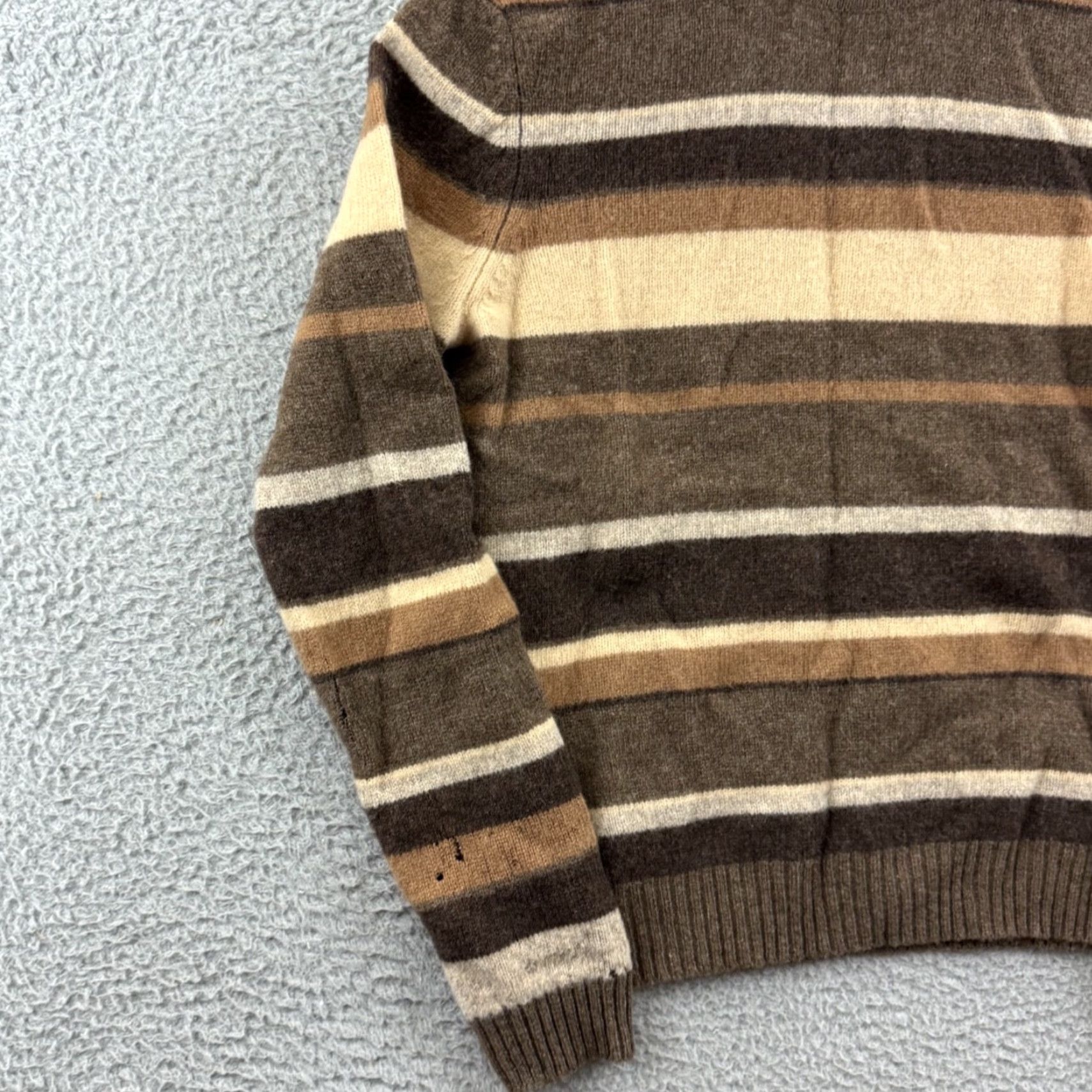 Brooks Brothers Brooks Brothers 346 Sweater Women’s Small Striped Lambswool Turtleneck Knit NWT Size S / US 4 / IT 40 - 4 Thumbnail
