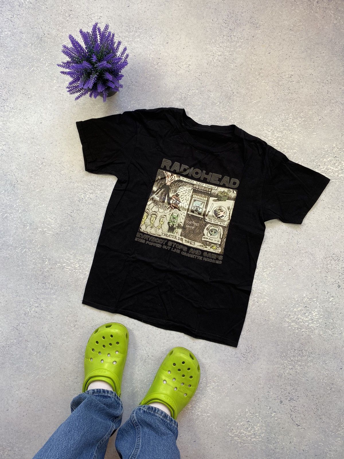 Band Tees Men’s Black T-shirt Radiohead Stanley Donwood Band Tee Size US XS / EU 42 / 0 - 1 Thumbnail