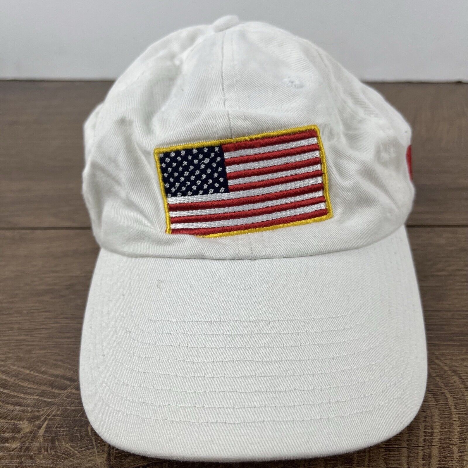 Other USA Flag Hat American Flag Adjustable Hat White Adjustable H Size ONE SIZE - 5 Thumbnail