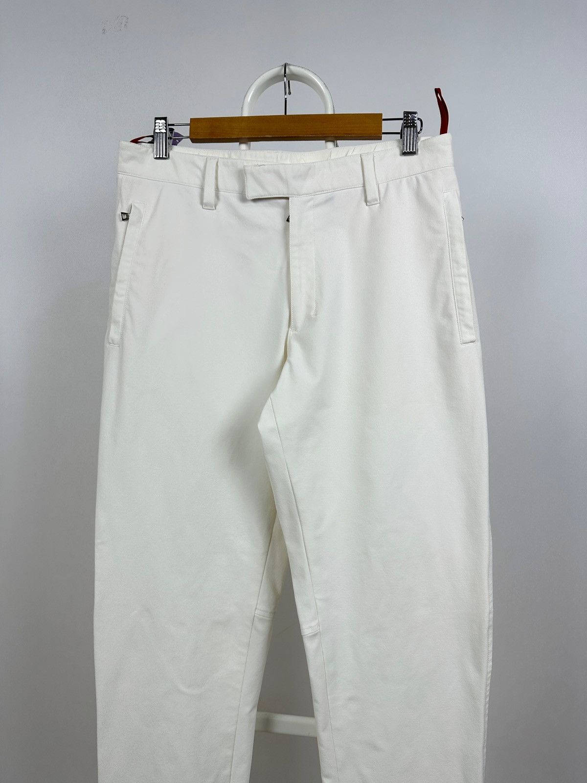 Prada Vintage Prada Sport Red Tab White Nylon Pants Size US 32 / EU 48 - 4 Thumbnail