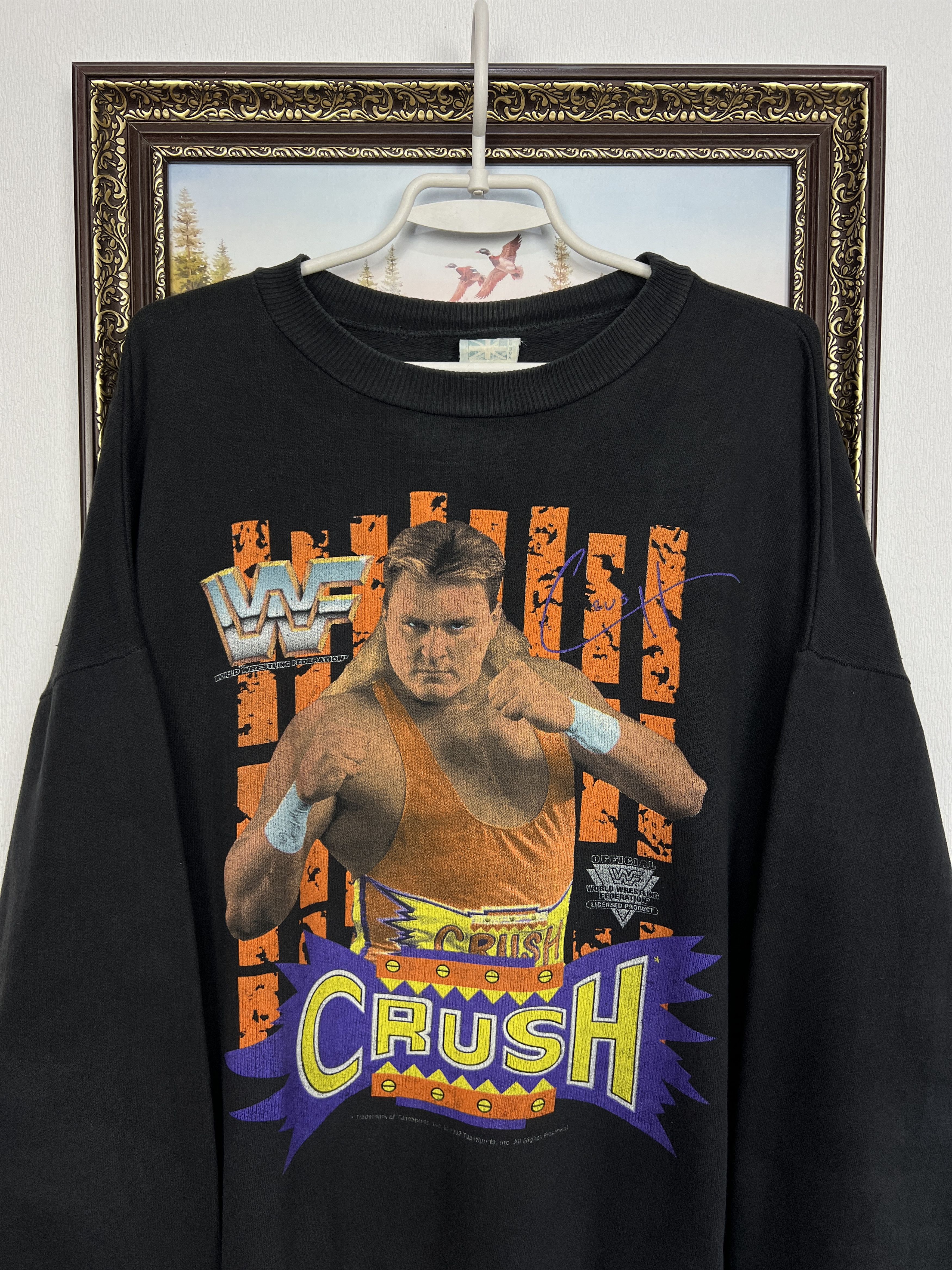 Vintage Crush WWF Wrestling Print Sweatshirt Brian Adams Crewneck Size US L / EU 52-54 / 3 - 2 Thumbnail