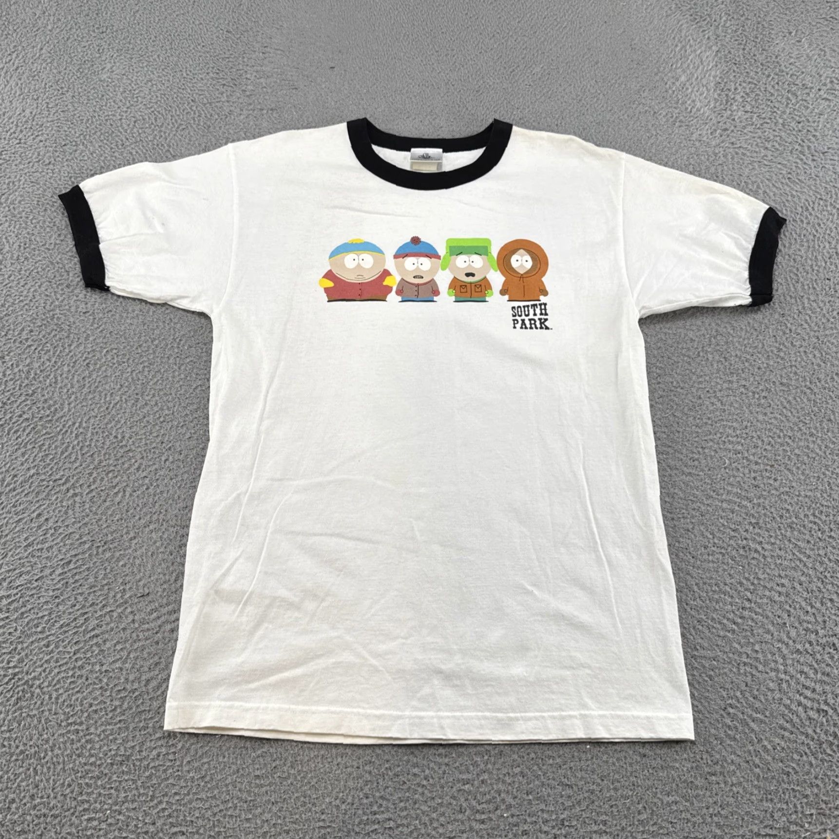 Vintage VINTAGE South Park Graphic Ringer Tee Shirt Mens L White 90s Cartoon Comedy Central Shirt Mens Size US L / EU 52-54 / 3 - 2 Thumbnail