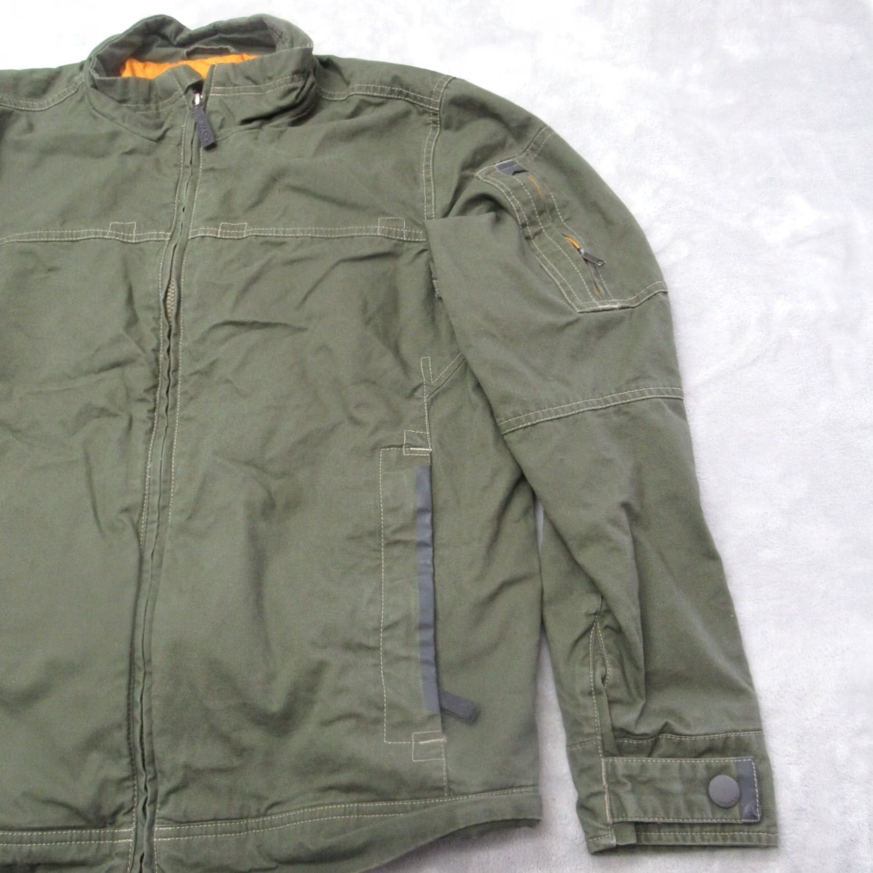 Prana prAna Jacket Womens Medium Green Canvas Pockets Insulated Quilt Lined Full Zip Jacket Size M / US 6-8 / IT 42-44 - 6 Thumbnail