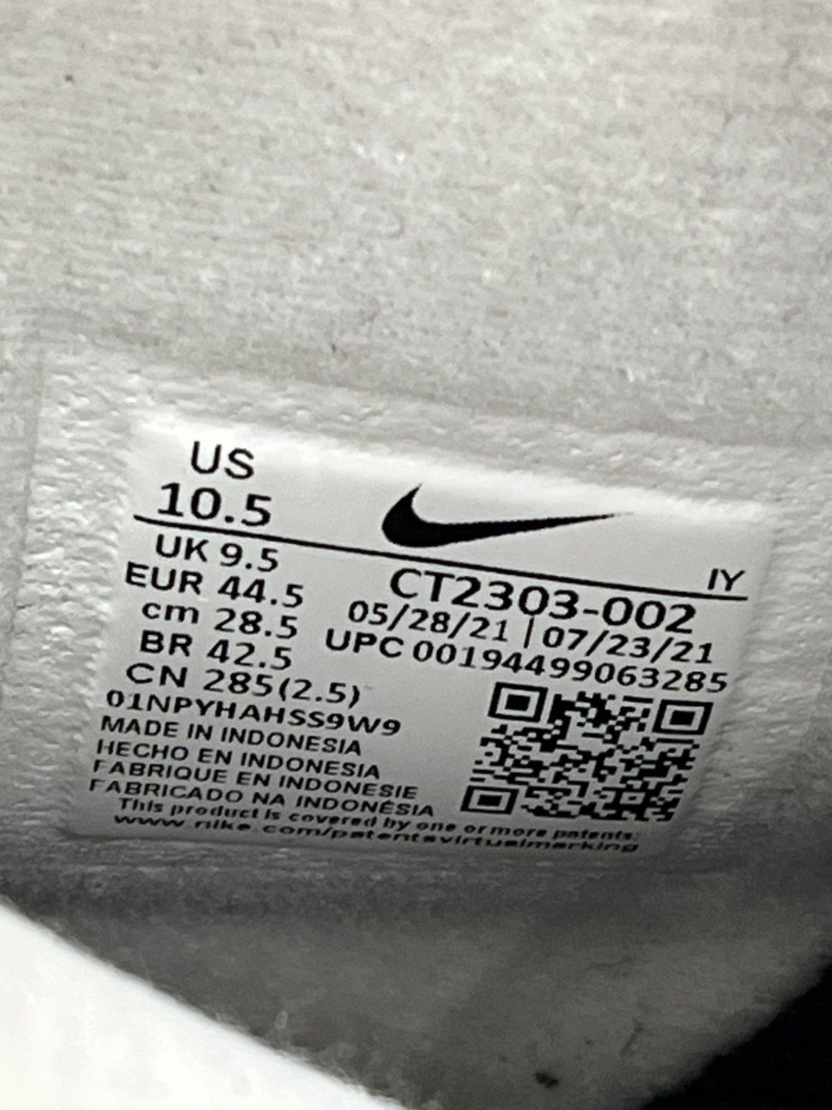Nike Nike Air Force 1 High Black White Size US 10.5 / EU 43-44 - 11 Thumbnail