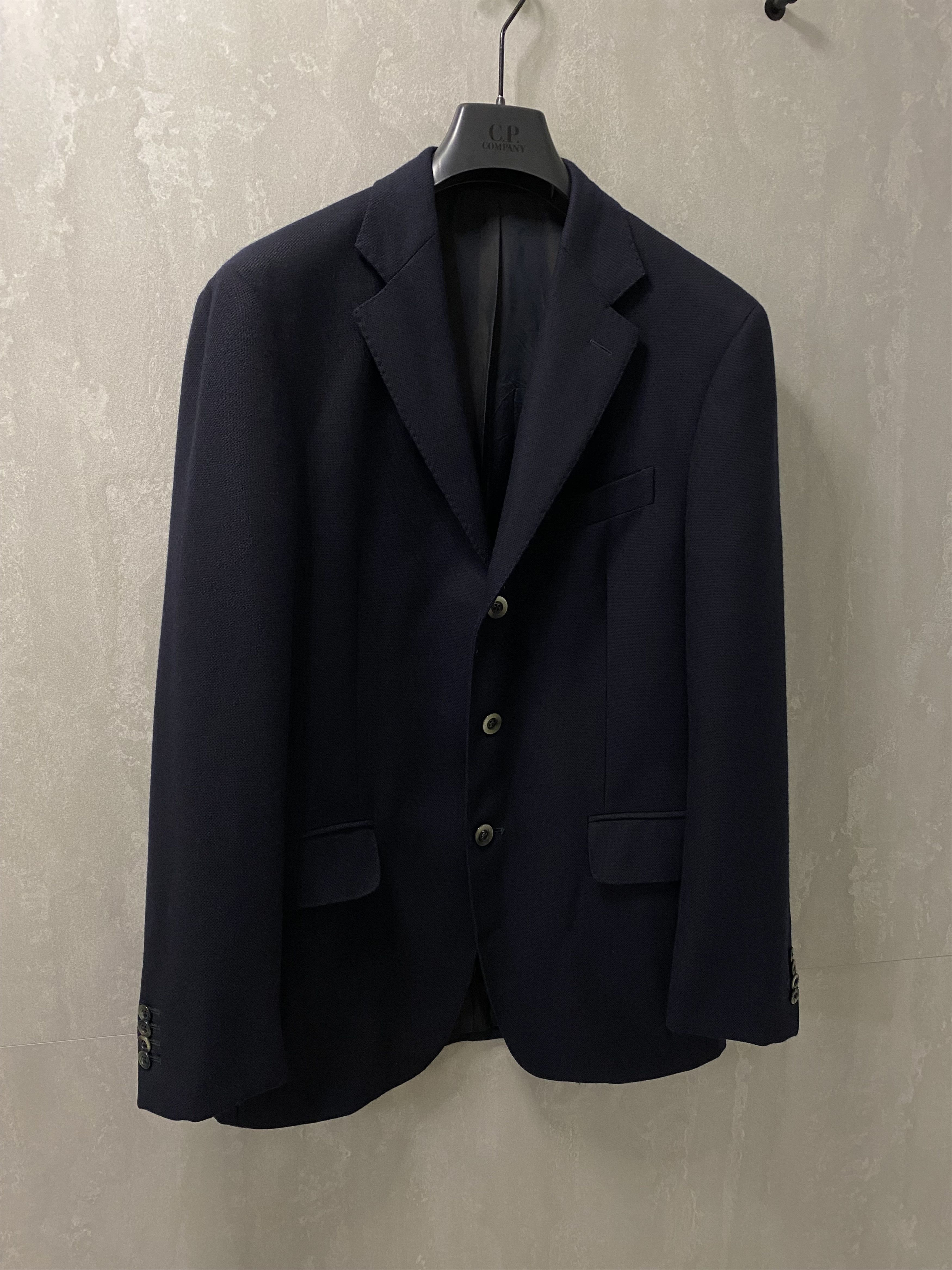 Boglioli BOGLIOLI 100% WOOL MENS CLASSIC BLUE SOLID BLAZER JACKET Size 50R - 2 Thumbnail