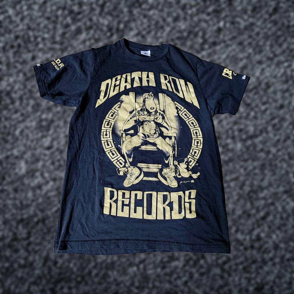Crooks & Castles Crooks & Castles Mens S Crew Neck T-Shirt Black Back On Death Row Records Snoop Dogg B.O.D.R. Short Sleeve Cotton Size US S / EU 44-46 / 1 - 1 Thumbnail