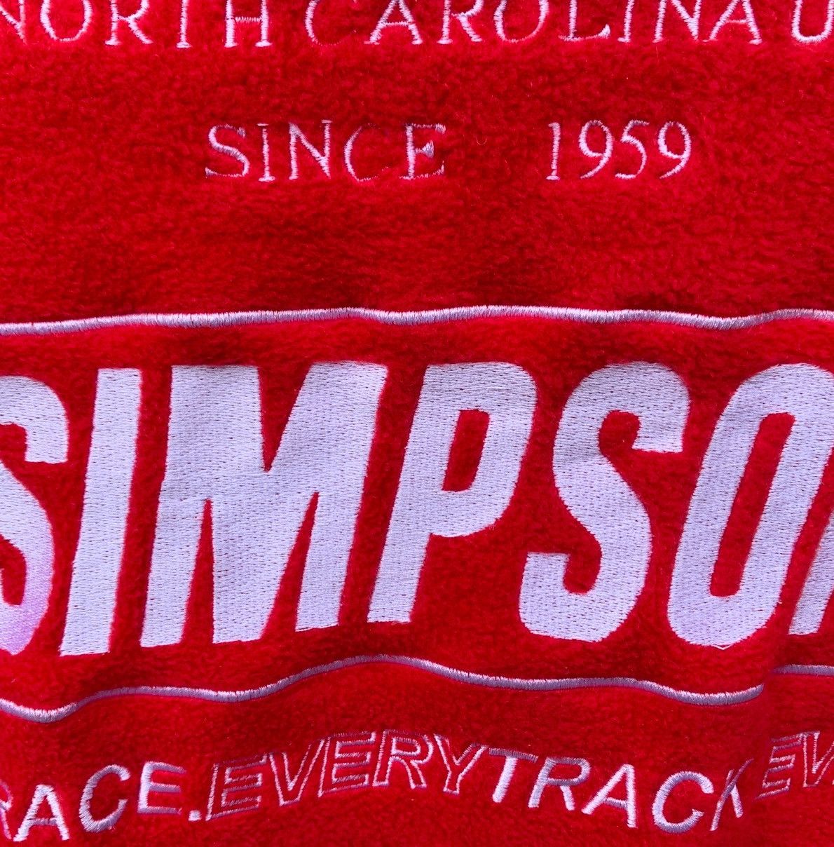 Vintage Simpson Usa Race Track Fleece Jacket Embroidered Logo Size US M / EU 48-50 / 2 - 8 Thumbnail