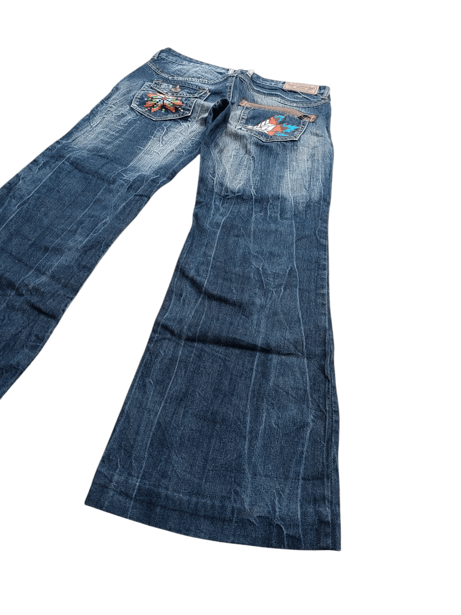 Hysteric Glamour × Japanese Brand × Tornado Mart Flare Japanese Brand Native Embroidery Low Rise Boot Cut Size US 32 / EU 48 - 6 Thumbnail
