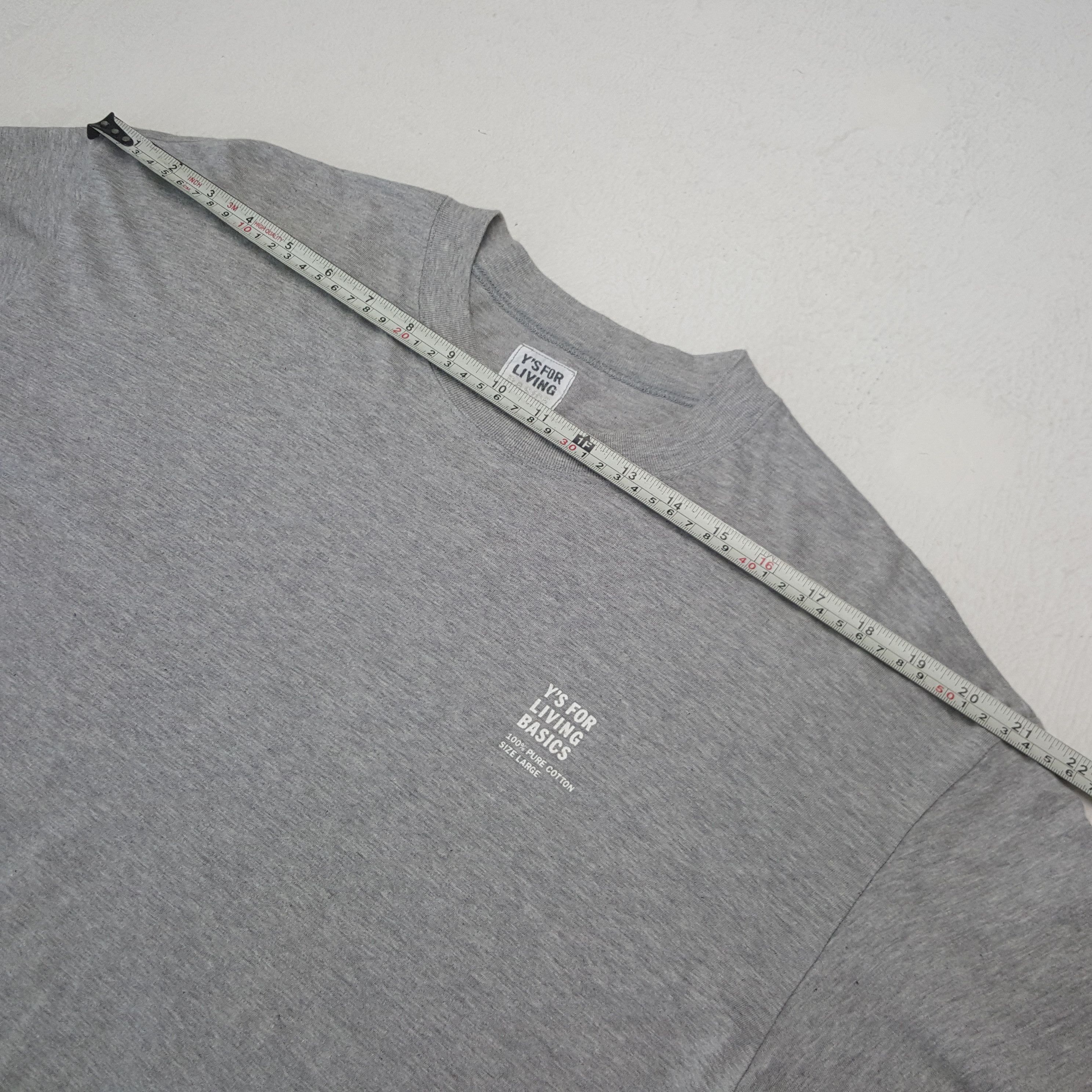 Japanese Brand × Vintage × Yohji Yamamoto Vintage Y's For Living Basics Yohji Yamamoto Tshirt C285N42 Size US L / EU 52-54 / 3 - 5 Thumbnail