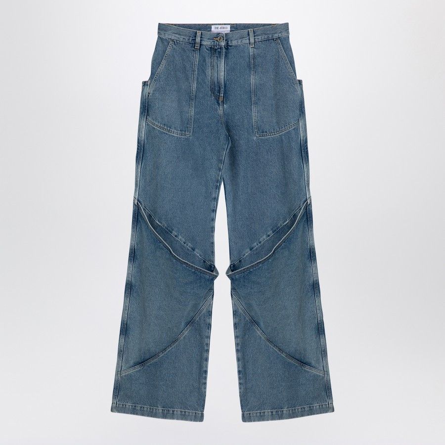 The Attico o1d2blof1024 Large Pockets Jeans In Sky Blue Size 26" / US 2 / IT 38 - 1 Thumbnail