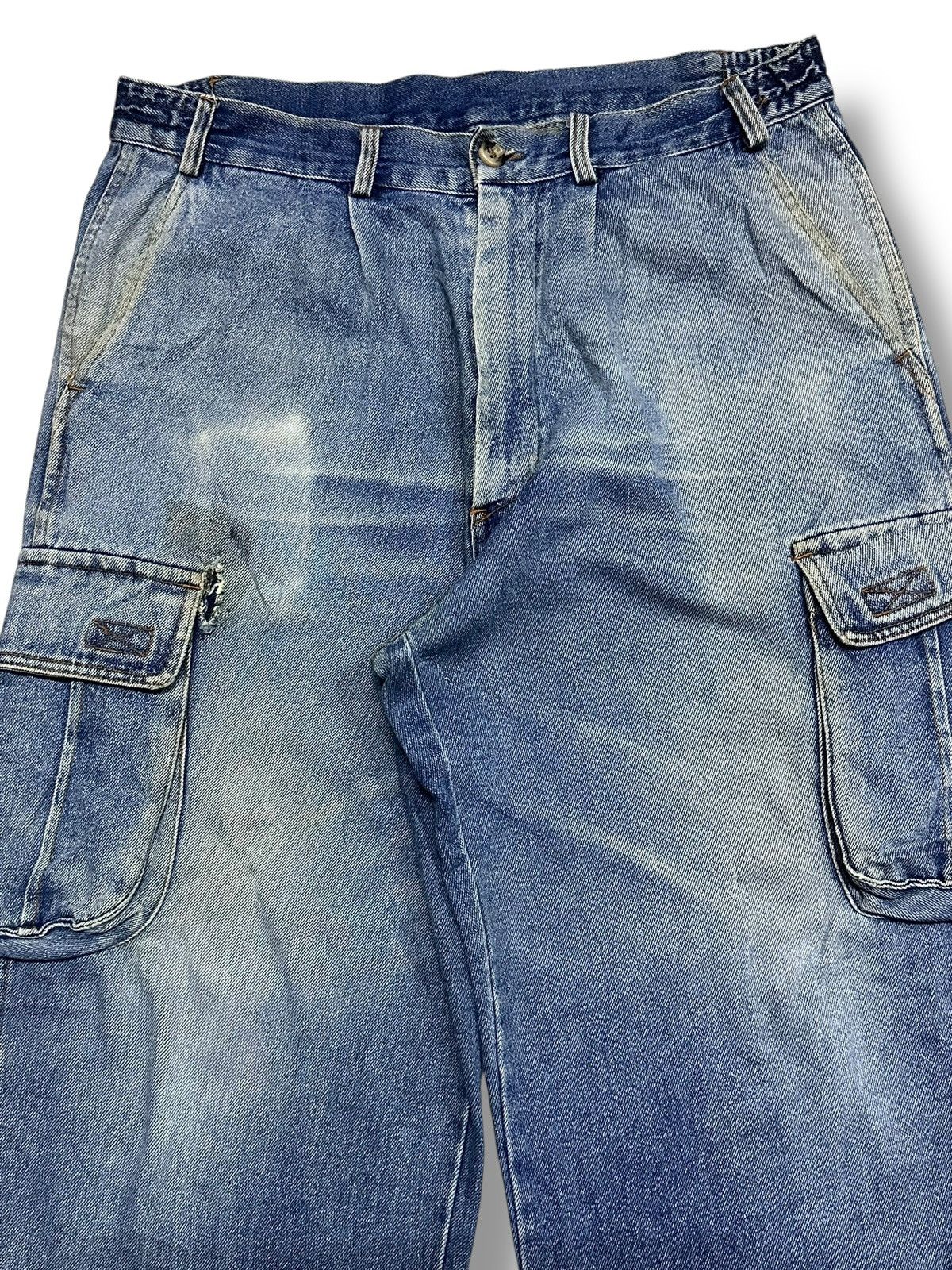 Japanese Brand Vintage Japanese Baggy Loose Style Jeans With Faded Wash Size US 33 - 4 Thumbnail