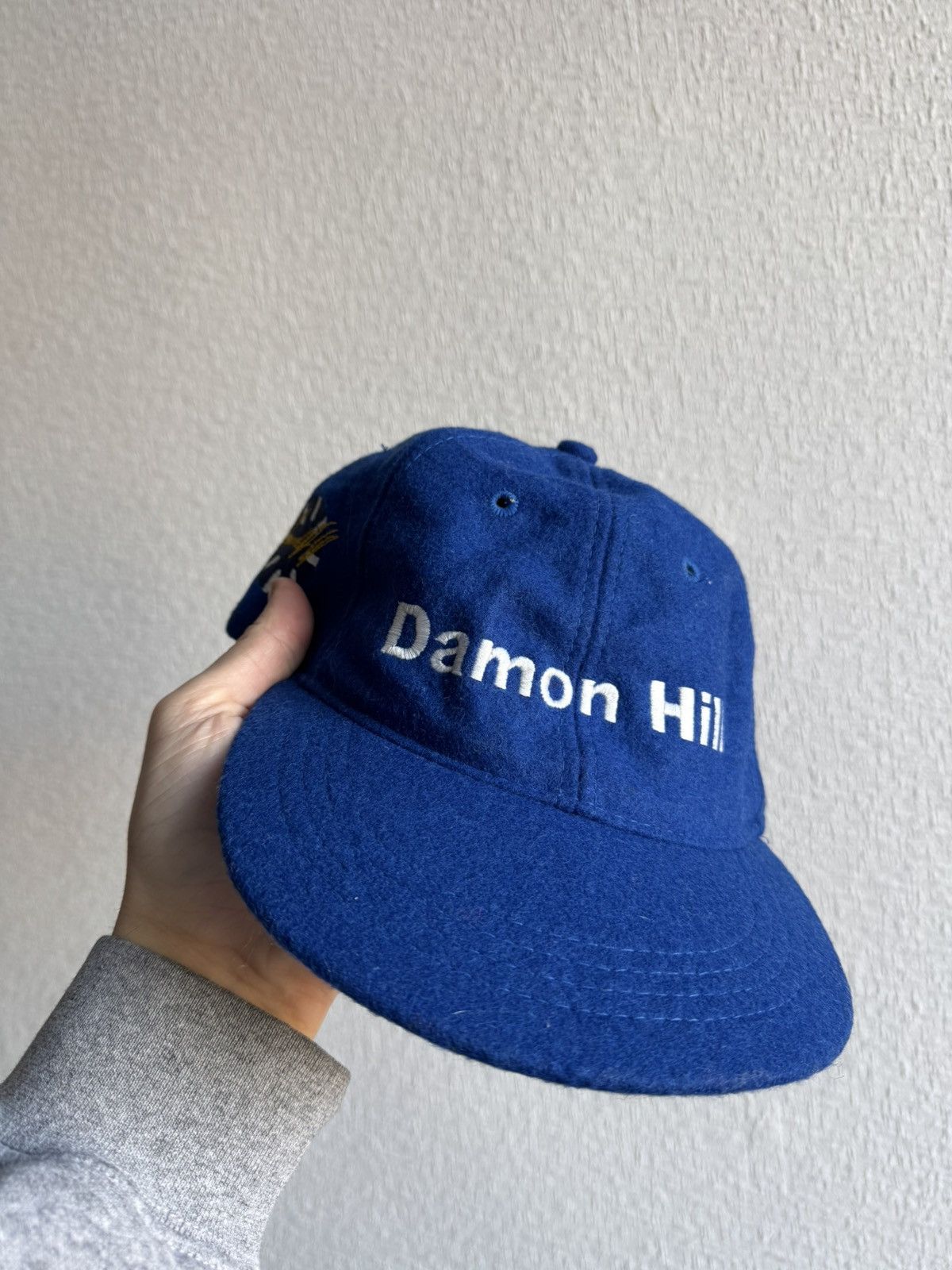 Vintage Vintage Damon Hill moto racing blue cap rare hat Size ONE SIZE - 2 Thumbnail