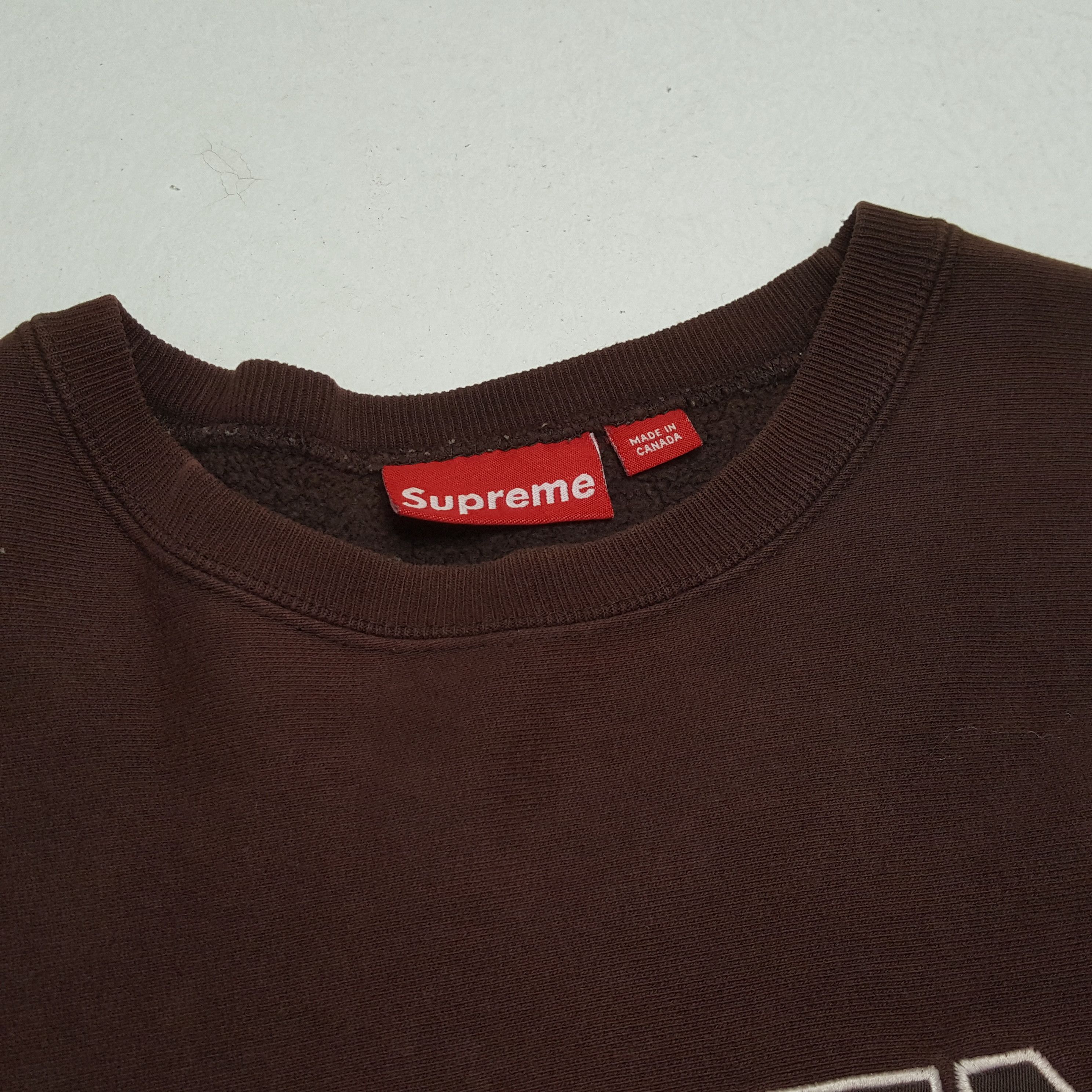 Supreme × Vintage SUPREME Center Spellout Design Skateboard Style Sweatshirt Size US L / EU 52-54 / 3 - 10 Thumbnail