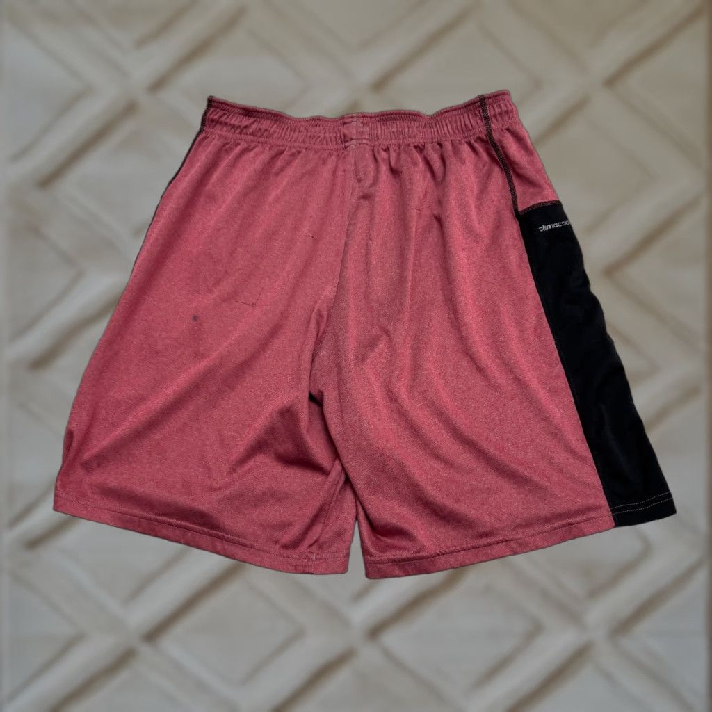 Adidas Adidas Climacool Basketball Training Shorts Men Large Heathered Red Black Active Size US 33 - 1 Thumbnail