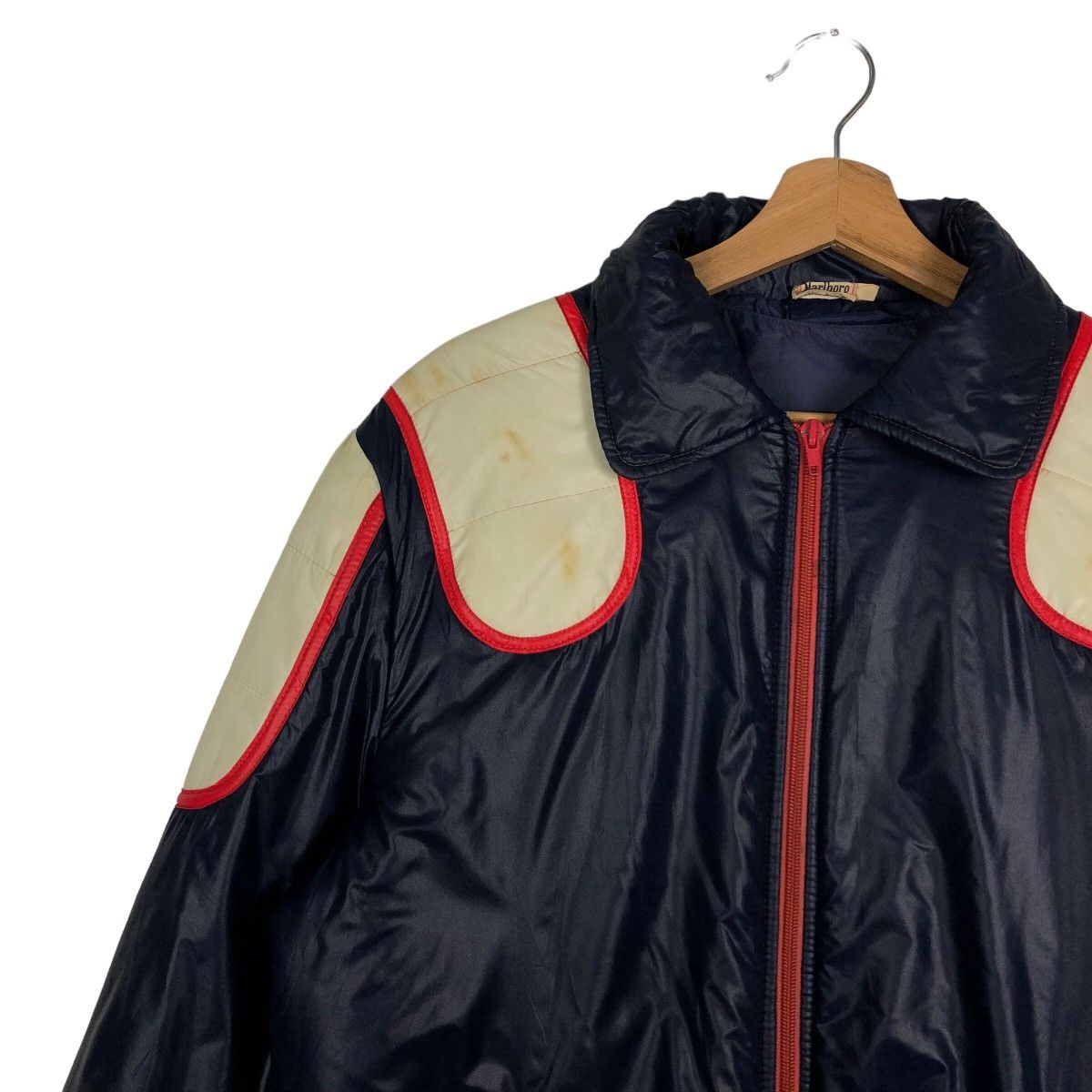 Marlboro 🔥90’s Vintage Bomber Jacket Light Puffer Down Marlboro USA Size US S / EU 44-46 / 1 - 6 Thumbnail